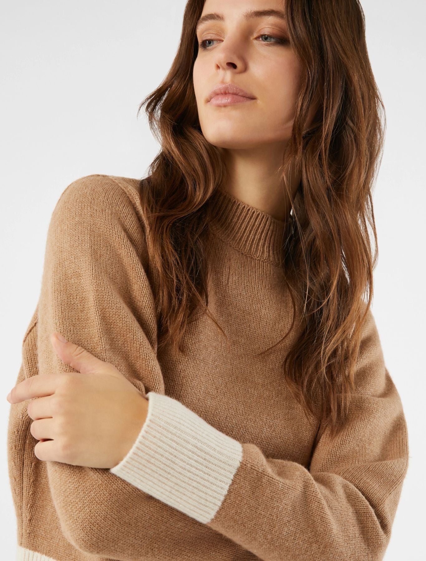 Maglia in Blend di Lana Bicolor