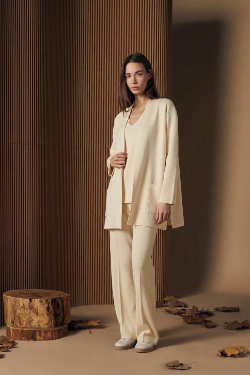Cardigan Lungo in Lana
