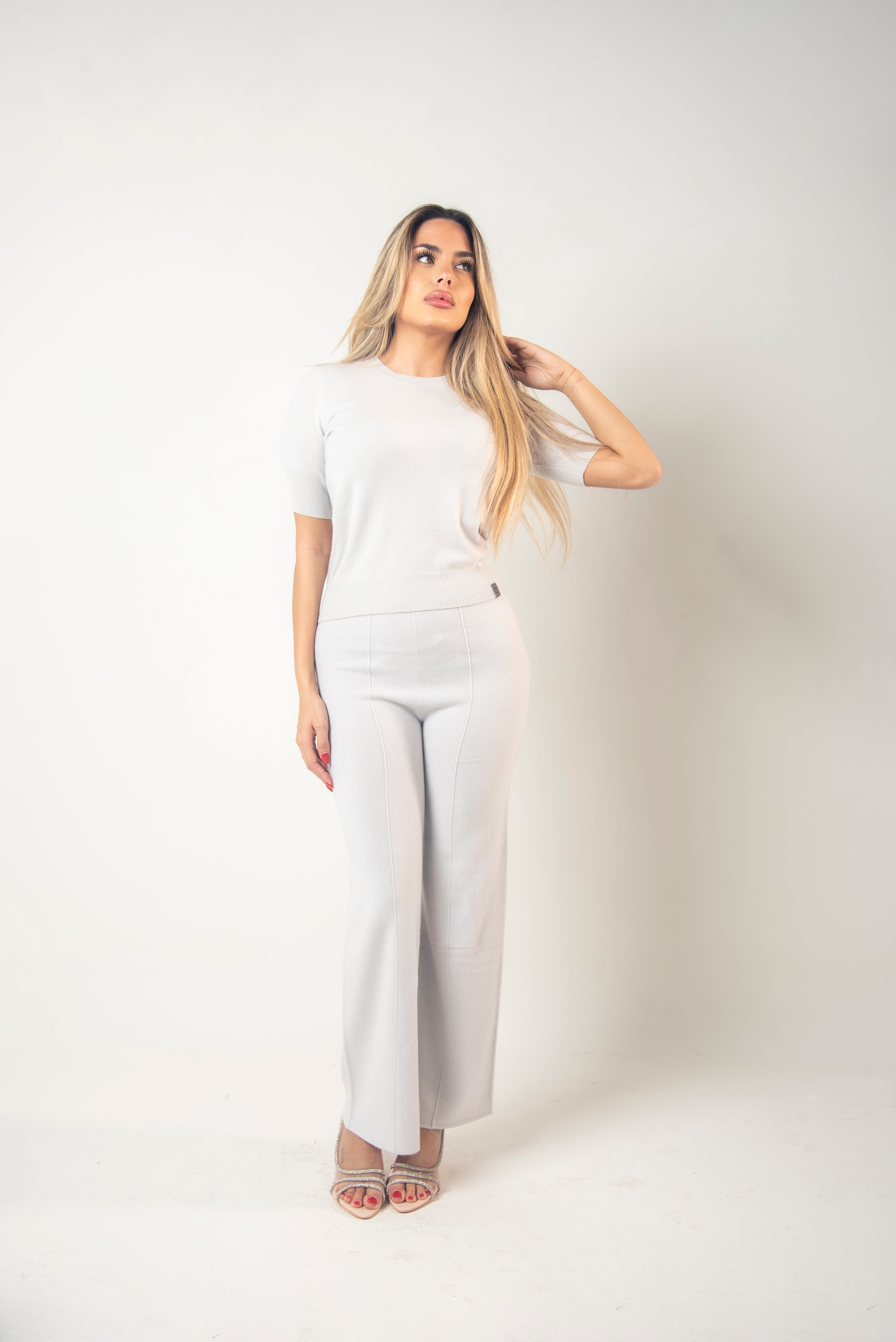 Pantaloni in Maglia Palazzo