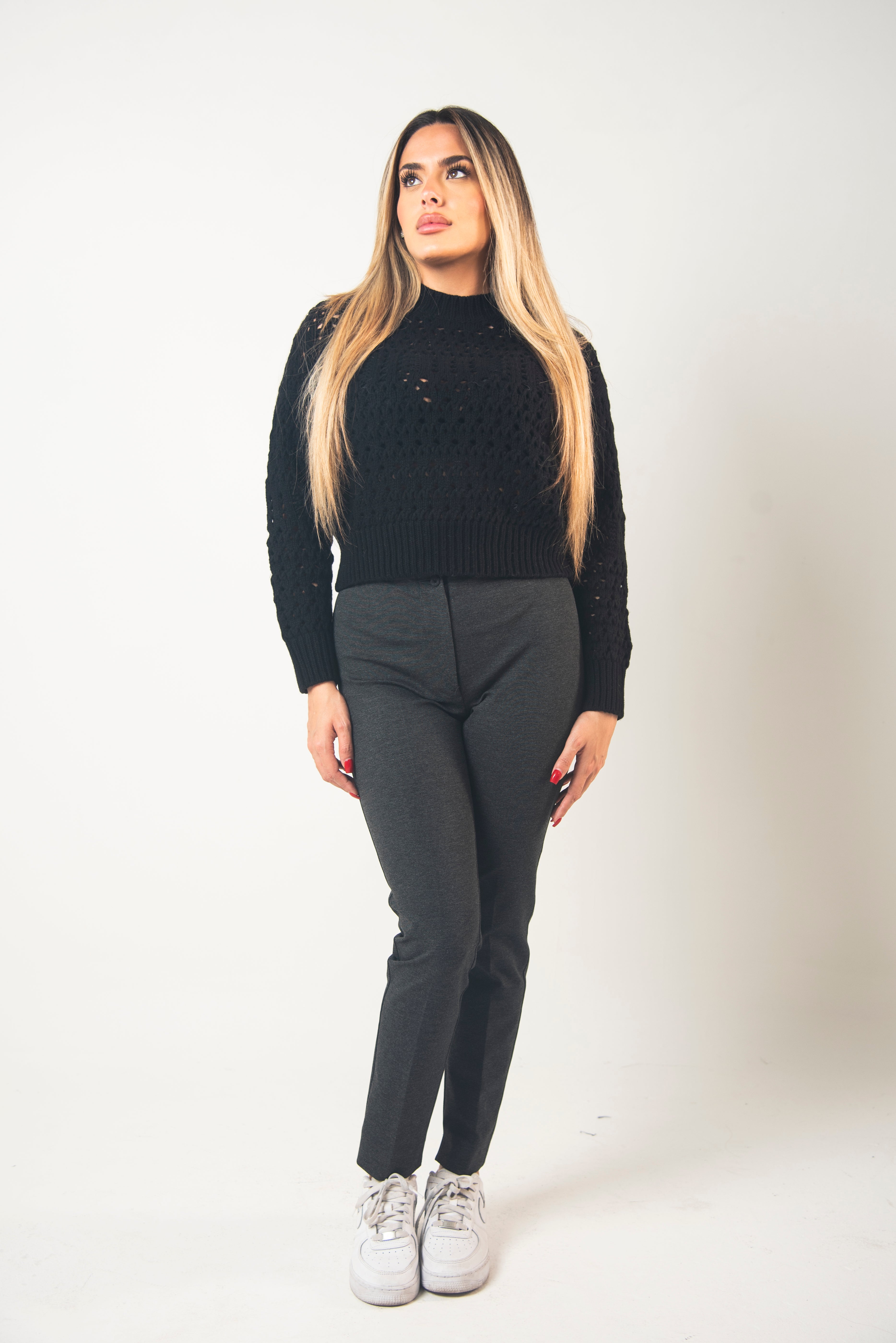 Pantaloni Sigaretta in Punto Milano