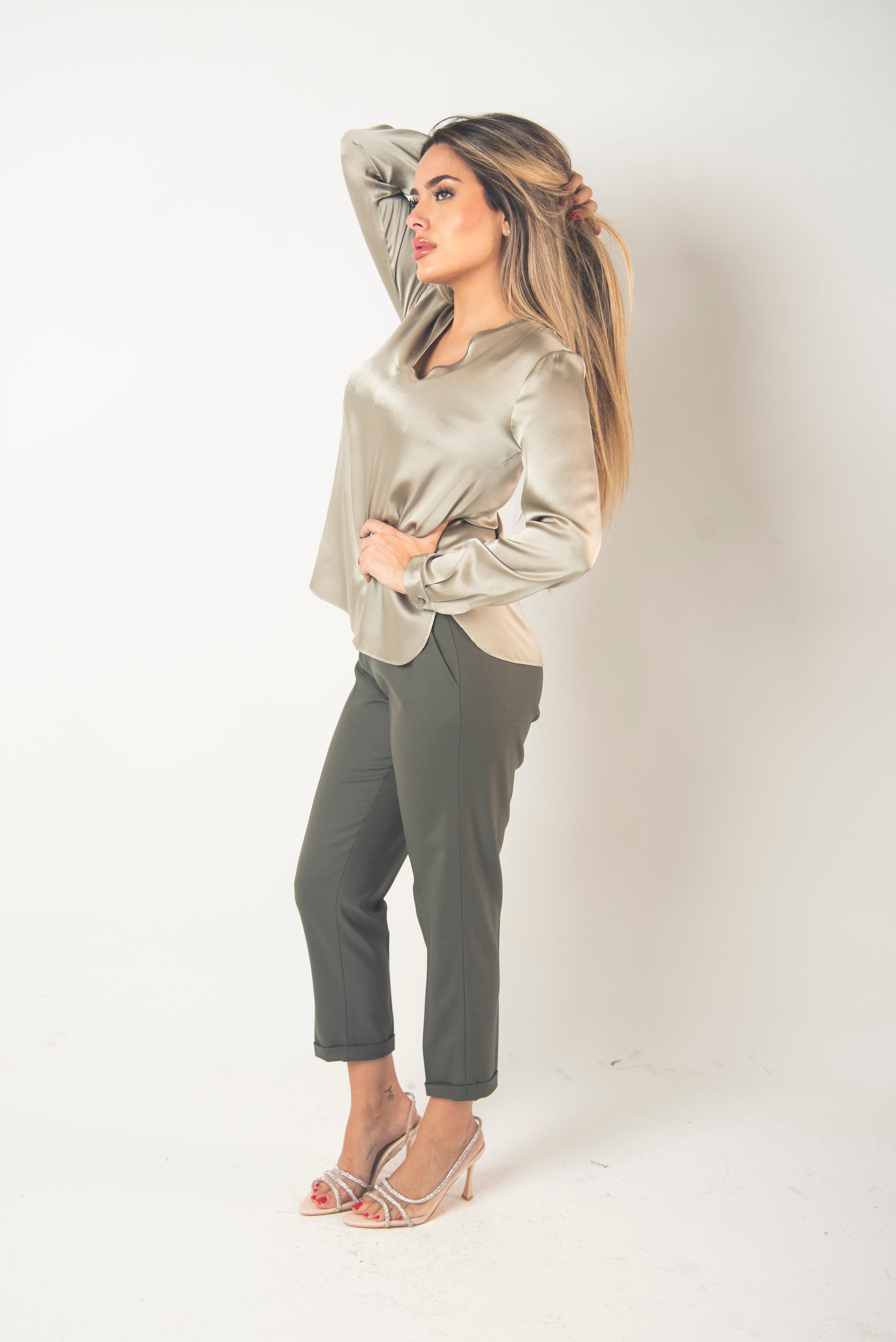 Pantalone Con Vita Elasticizzata