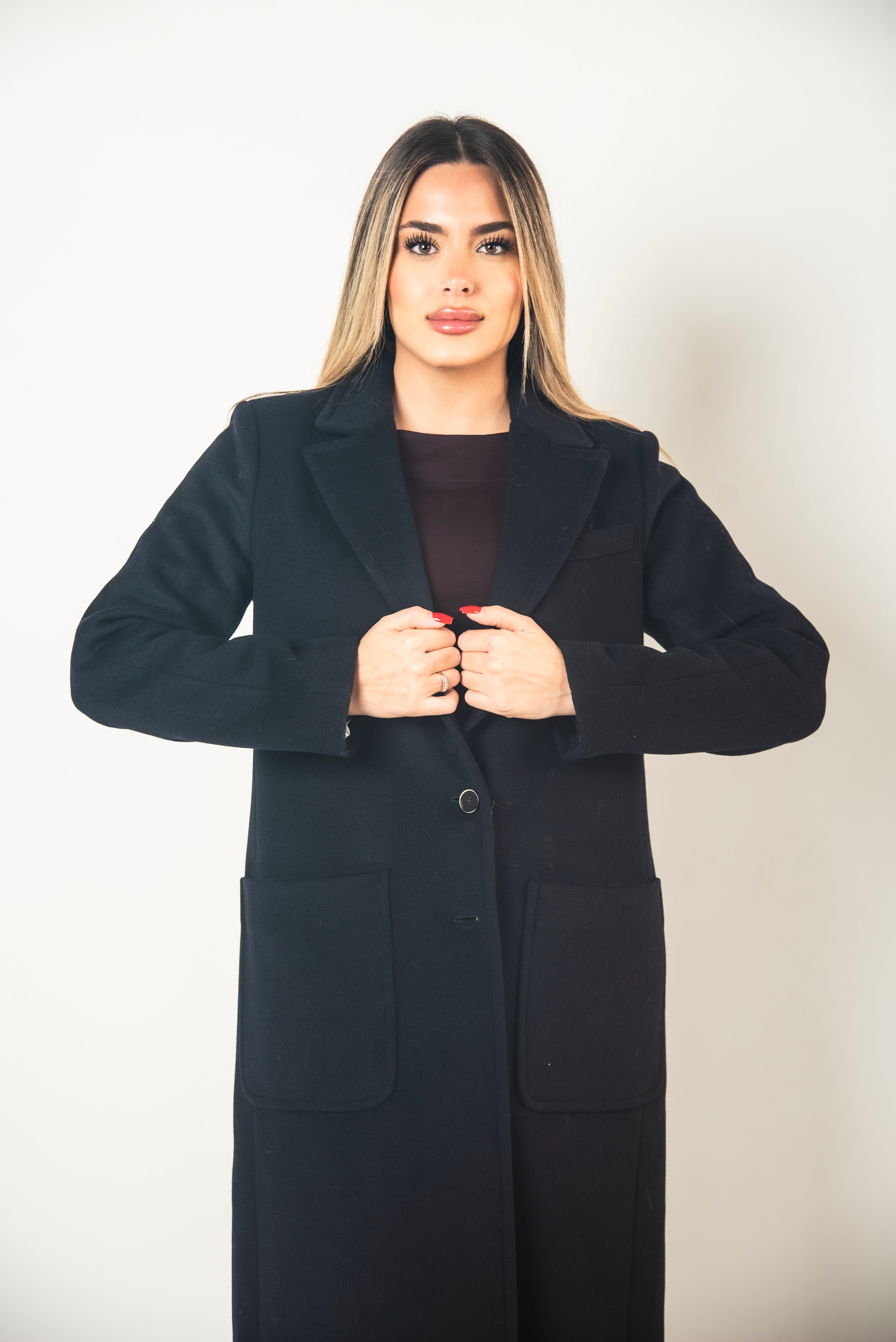 Cappotto Monopetto con Maxi Spacco