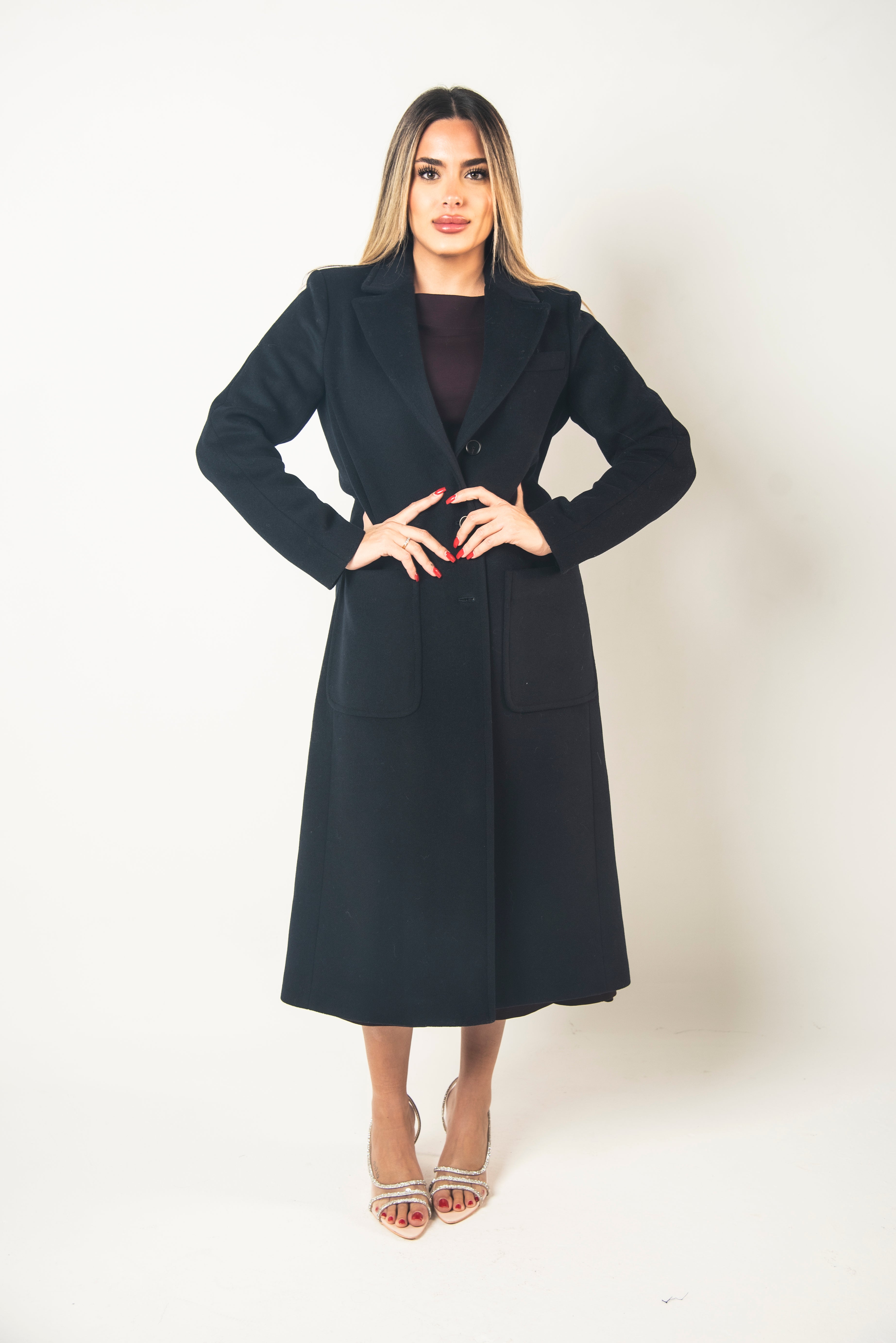 Cappotto Monopetto con Maxi Spacco