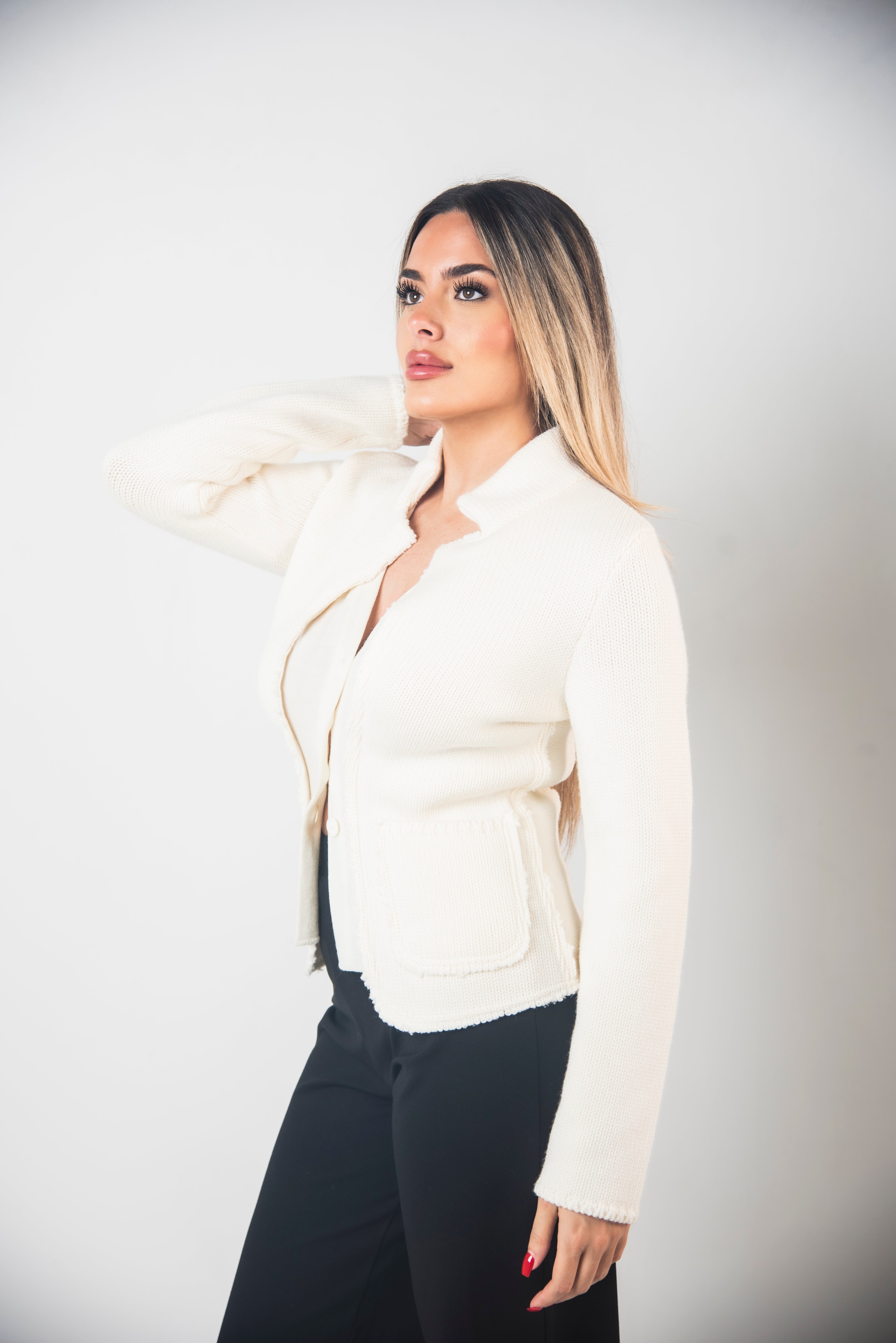 Giacca Blazer con Cardigan Integrato