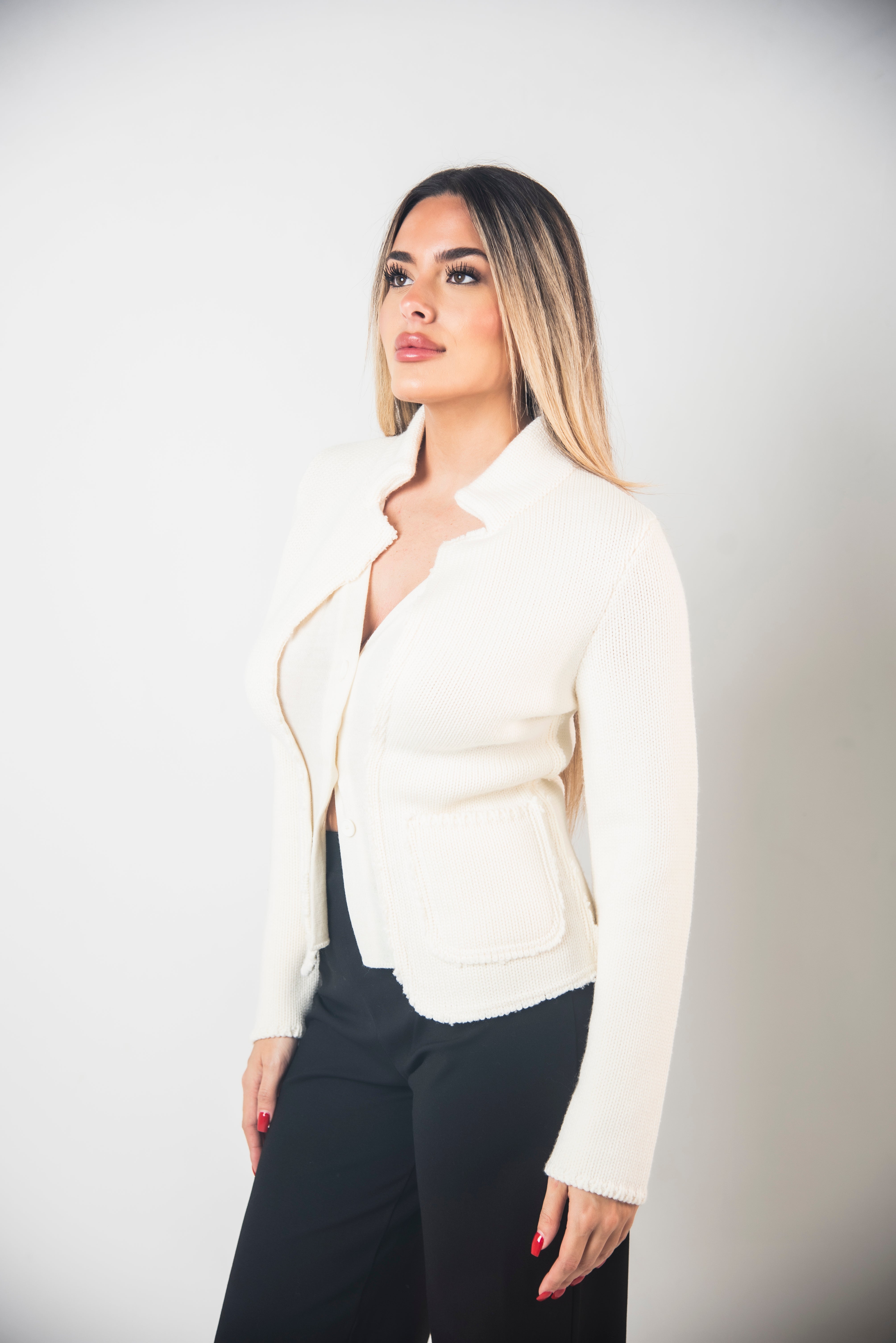 Giacca Blazer con Cardigan Integrato