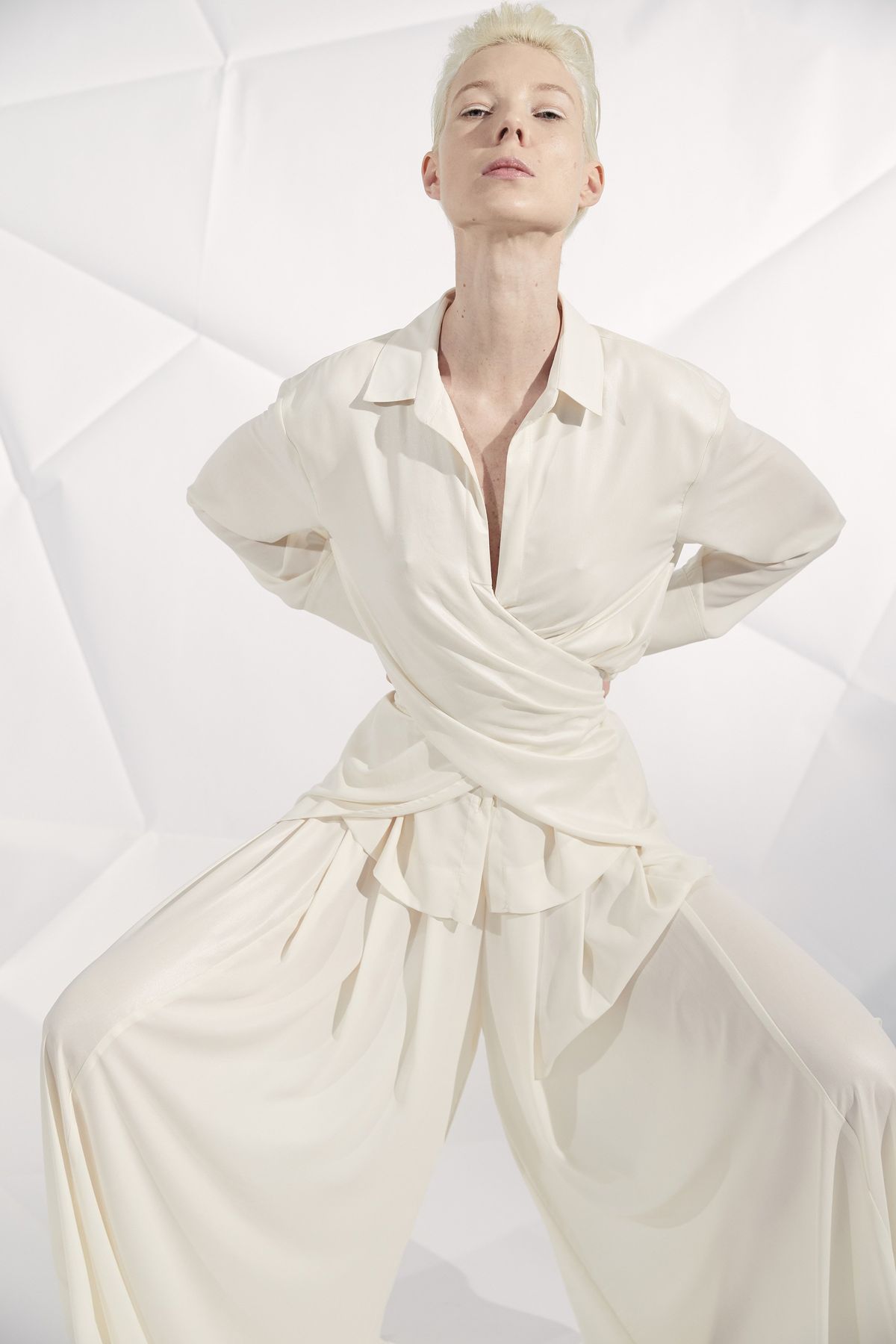 camicia annodata in vita