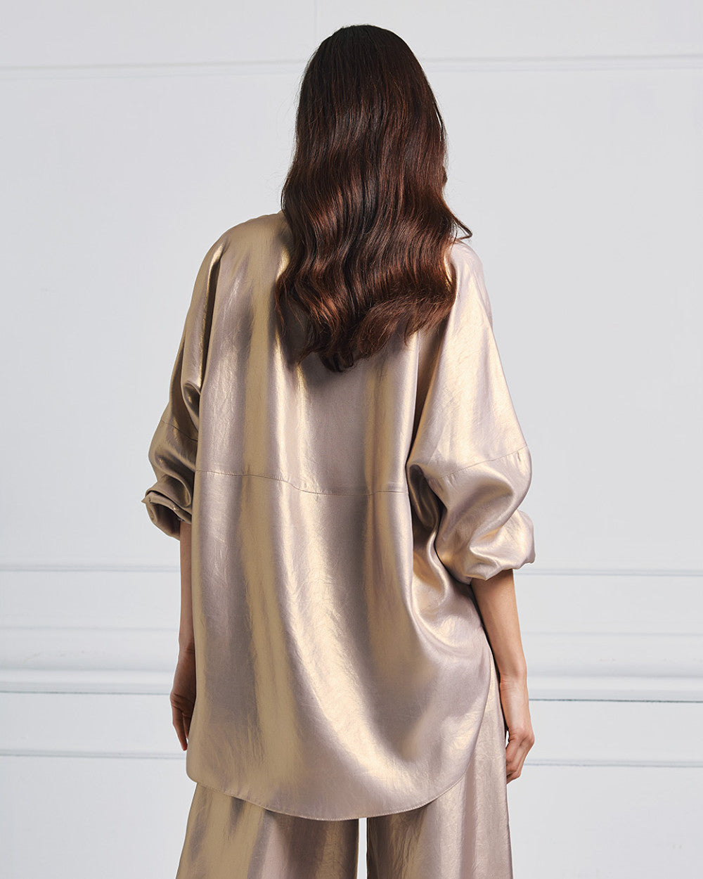 Camicia Effetto Metallizzato