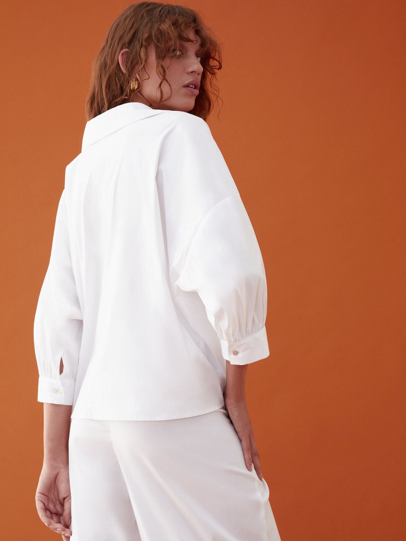 Camicia boxy in poepeline