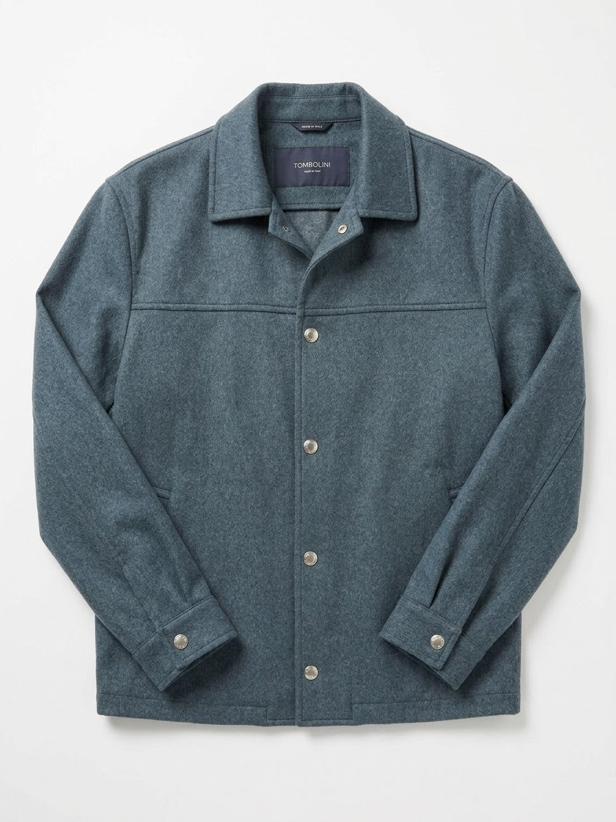 Giubbotto con Bottini Corto In Puro Cashmere