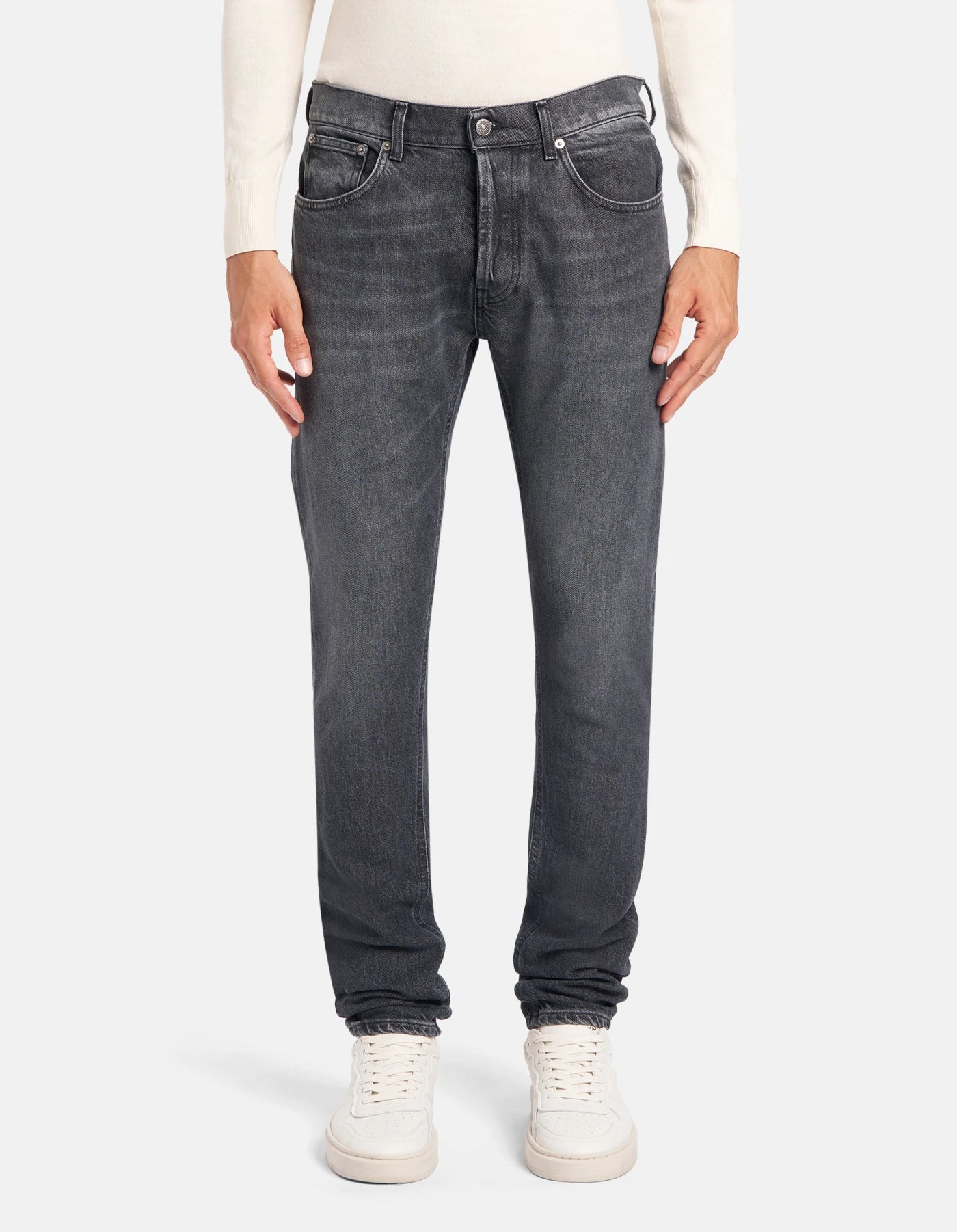 Jeans Dian 34 Inches Carrot In Denim Stretch