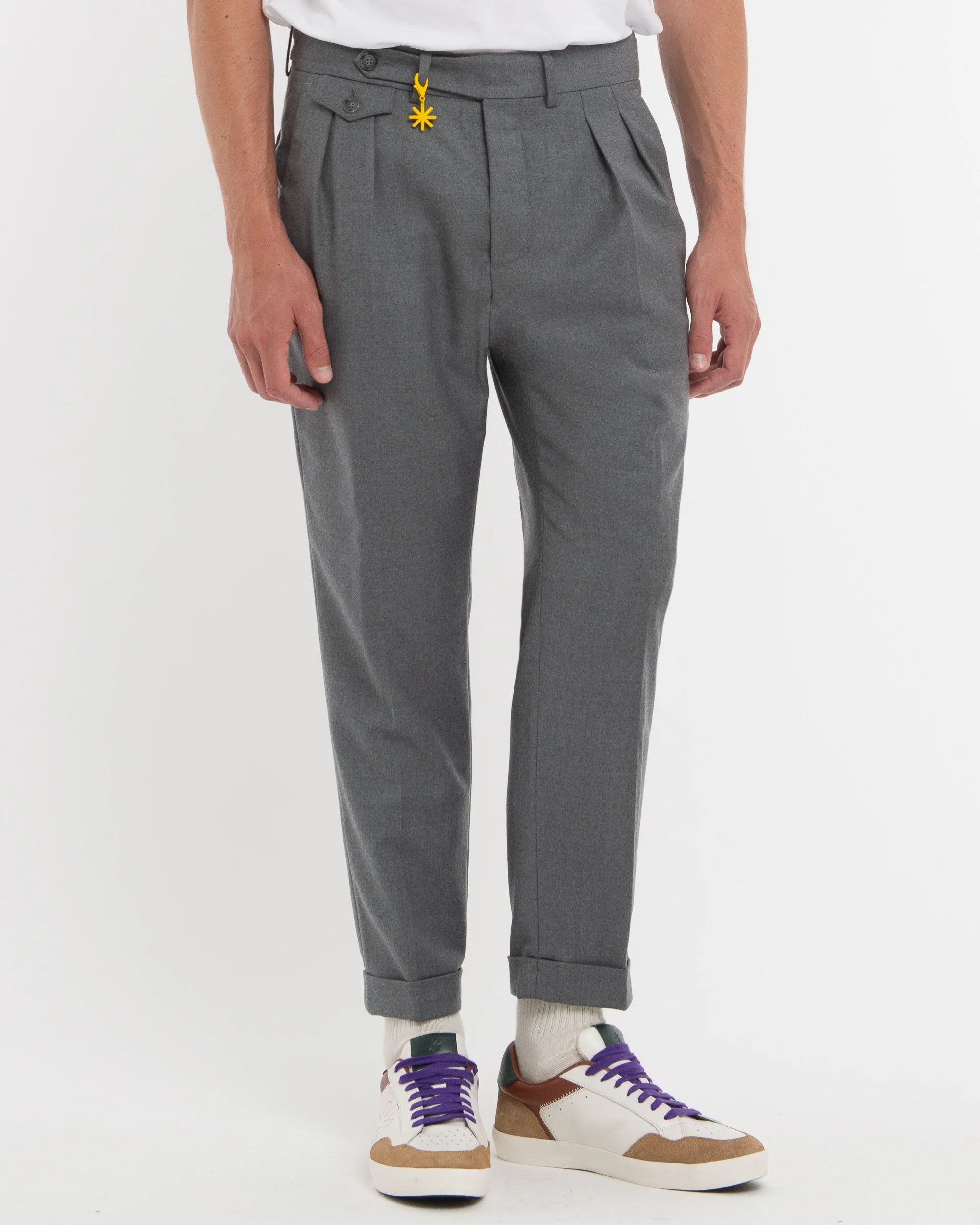 Pantalone Doppia Pinces Con Bustino
