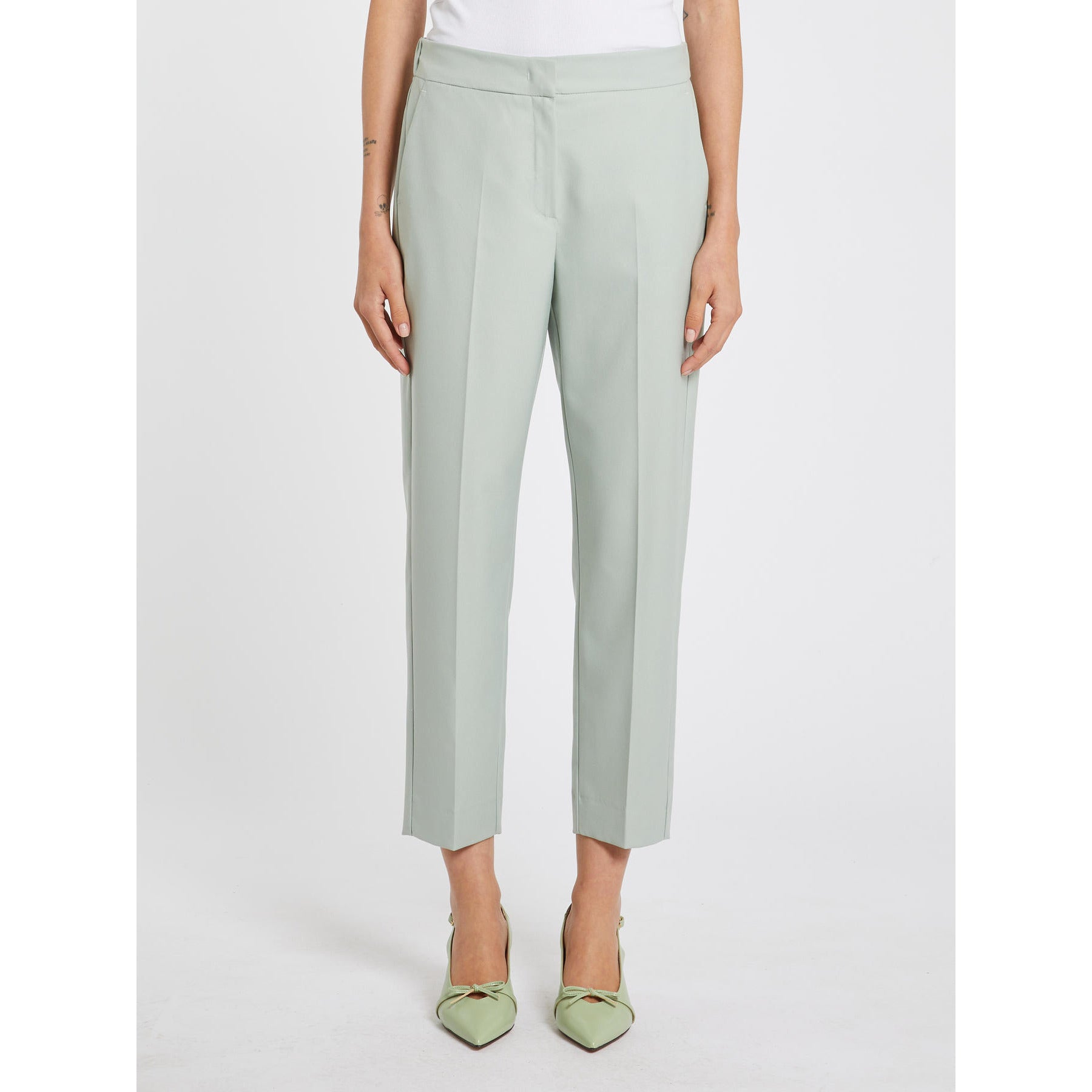 Pantaloni in Tessuto Stretch
