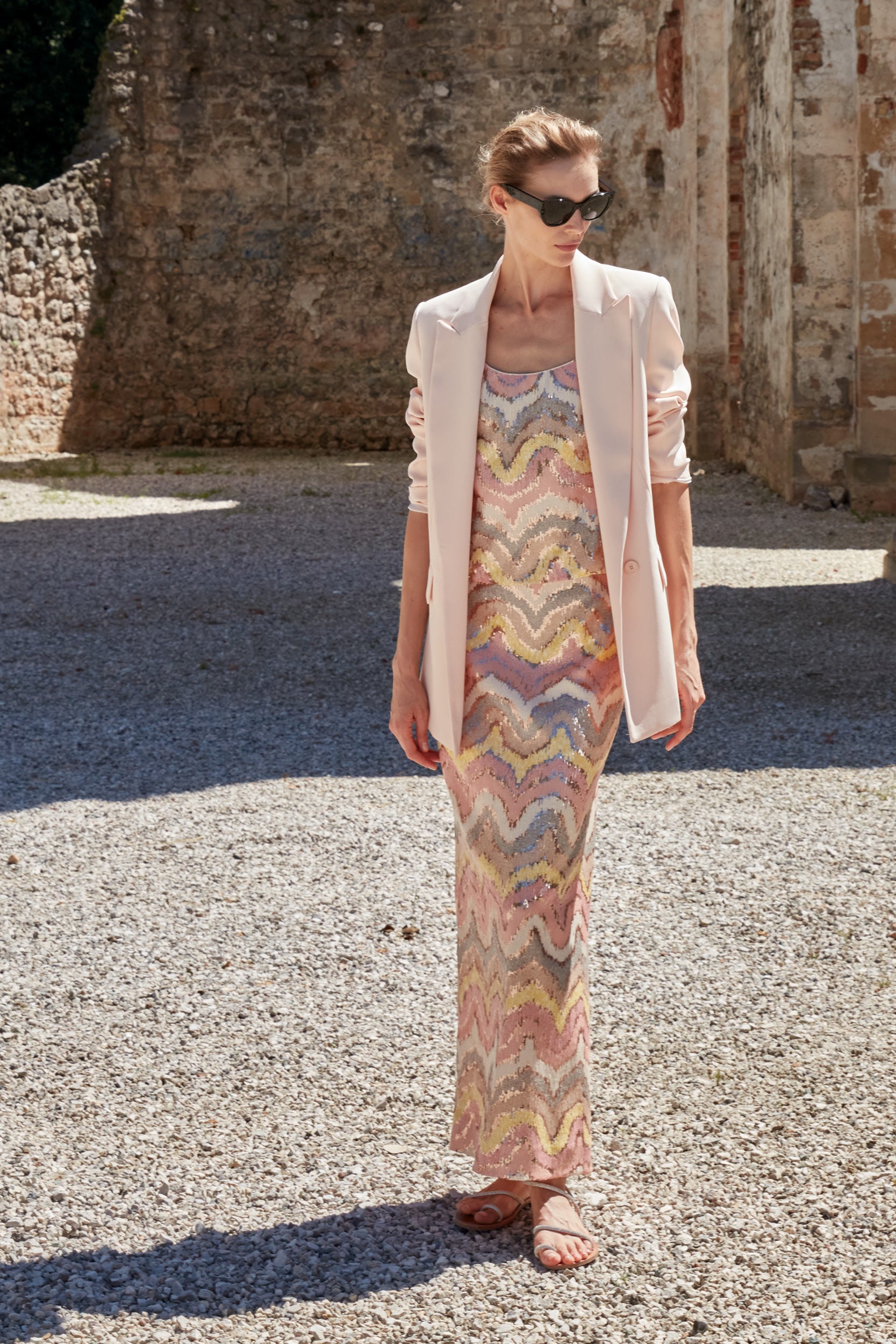 Abito Paillettes Multicolor