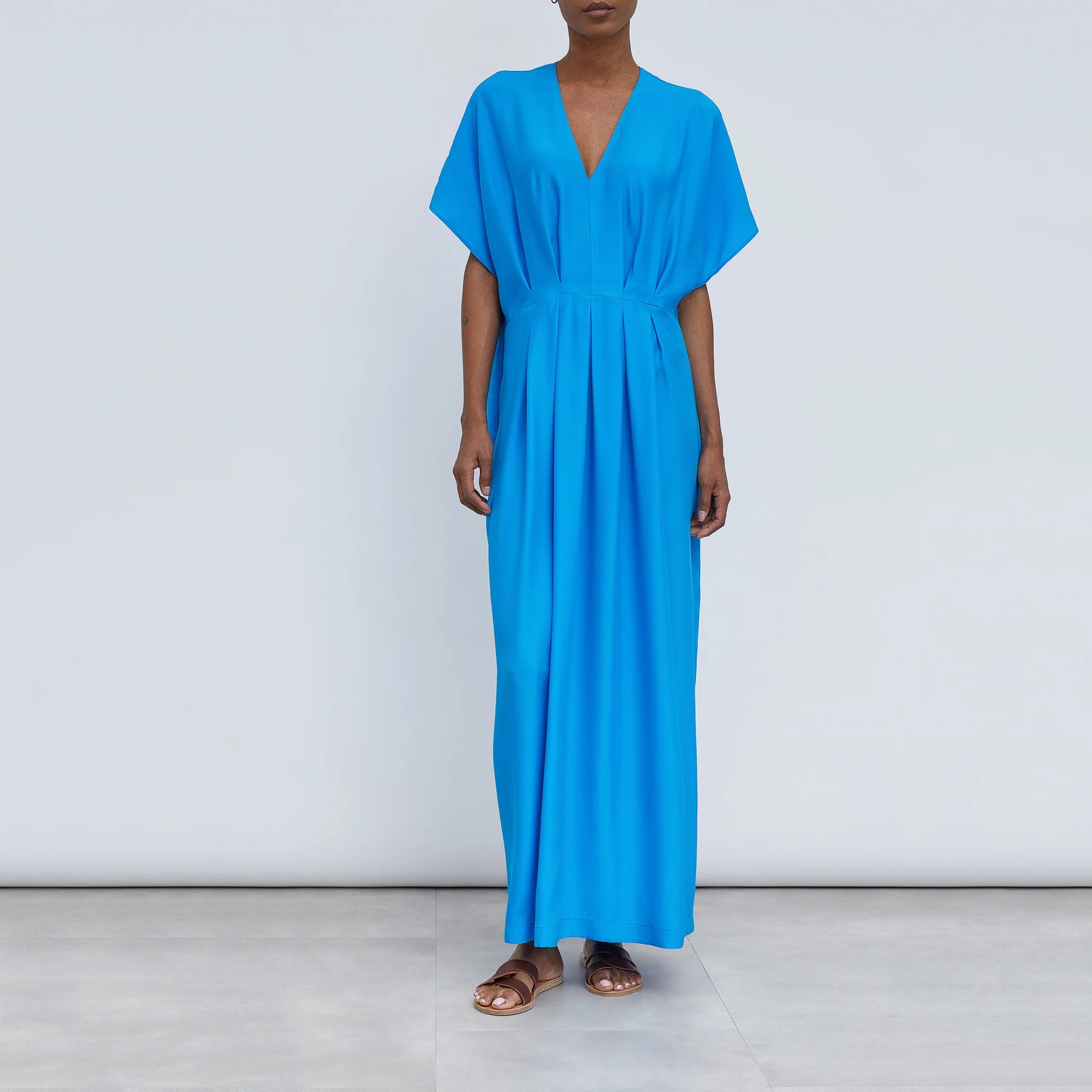 Abito In Seta con Pieghe