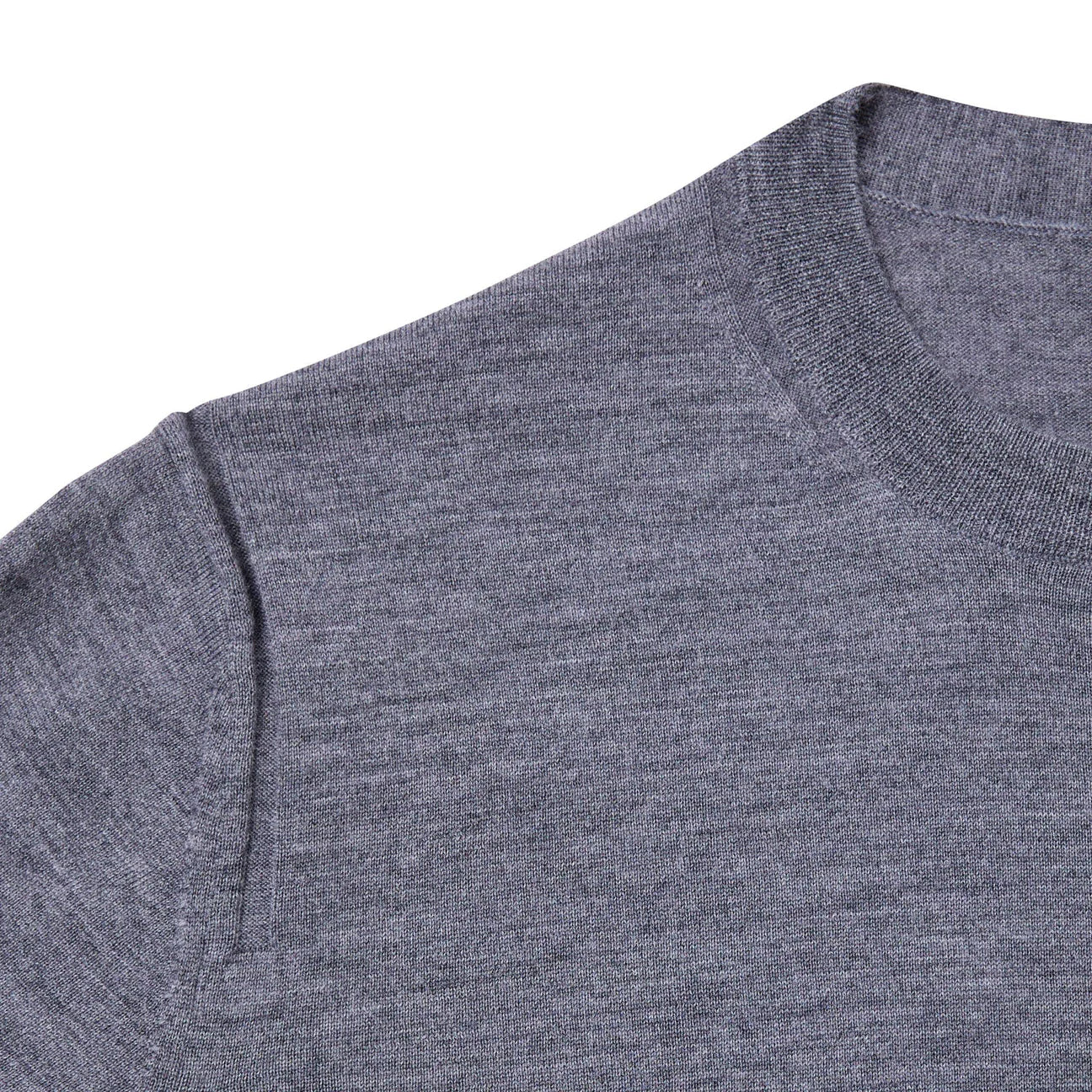 GIROCOLLO  MELANGE IN LANA MERINO EXTRAFINE