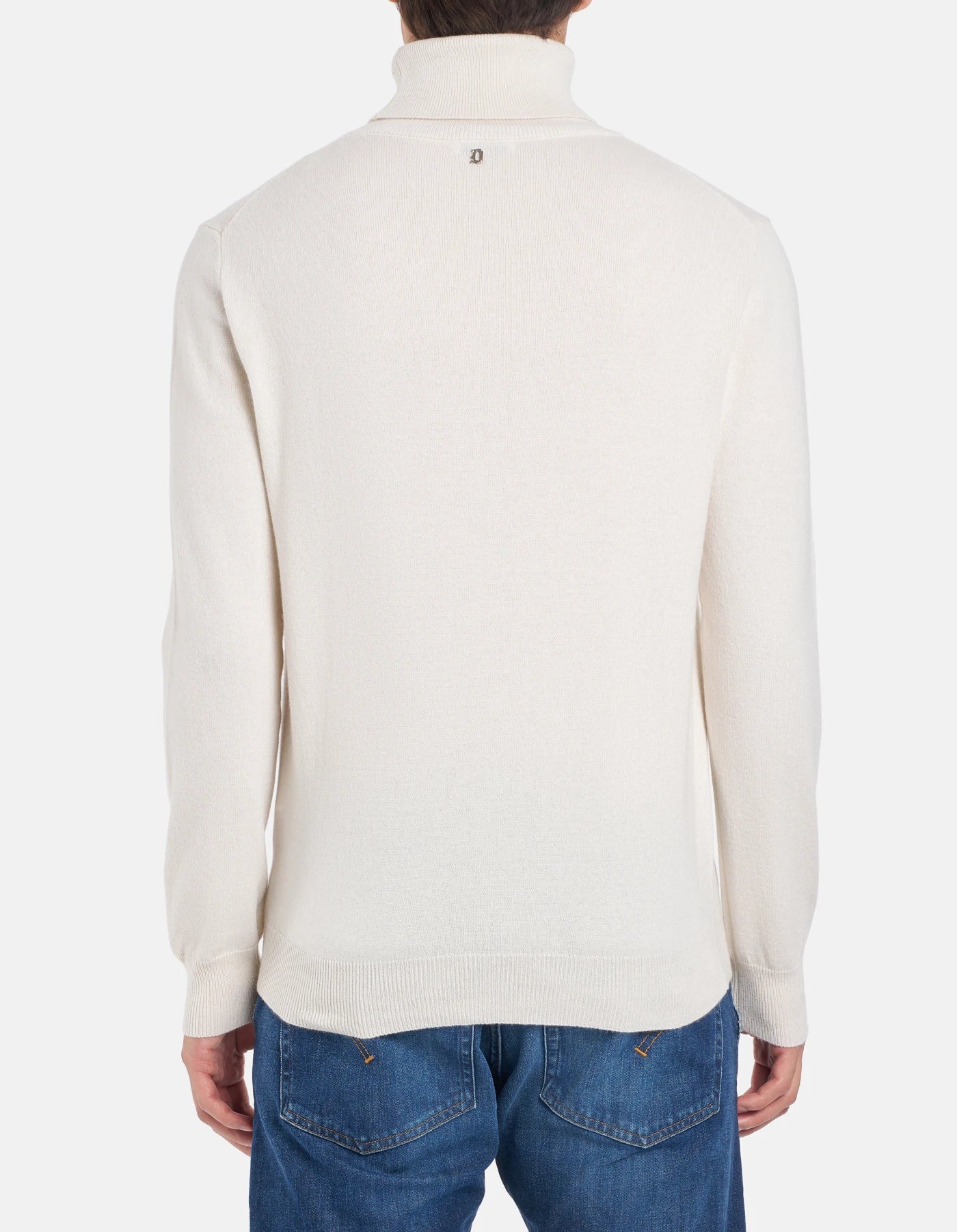 Maglia Dolcevita Regular In Cashmere e Seta