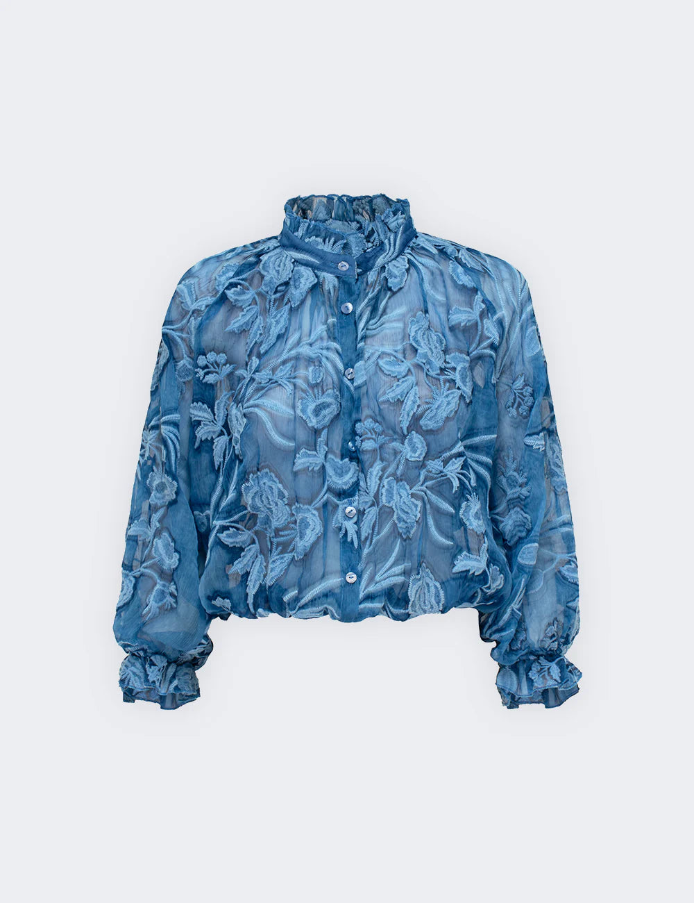 CAMICIA CROP RICAMATA