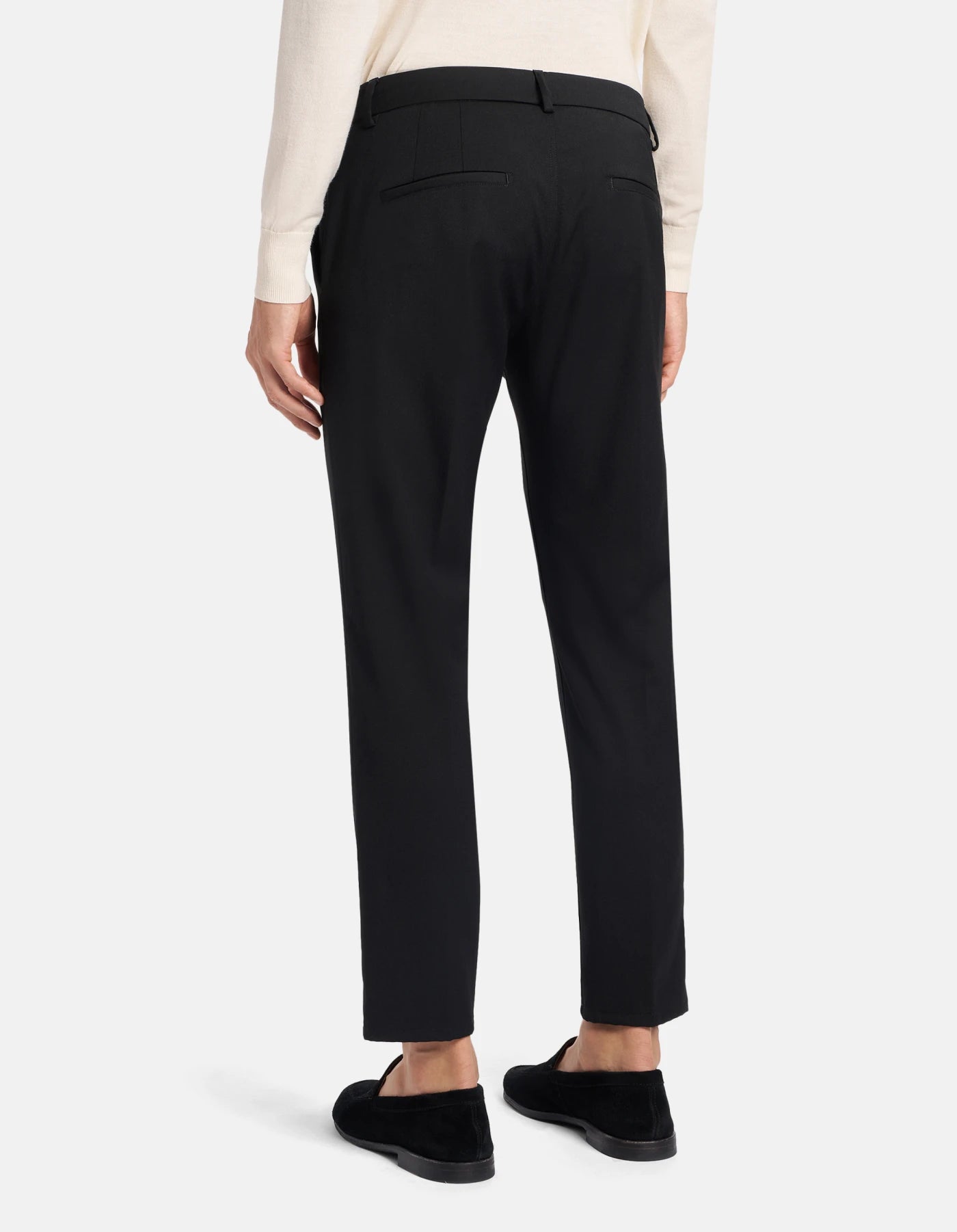 Pantaloni Pablo Regular In Gabardina Misto Lana