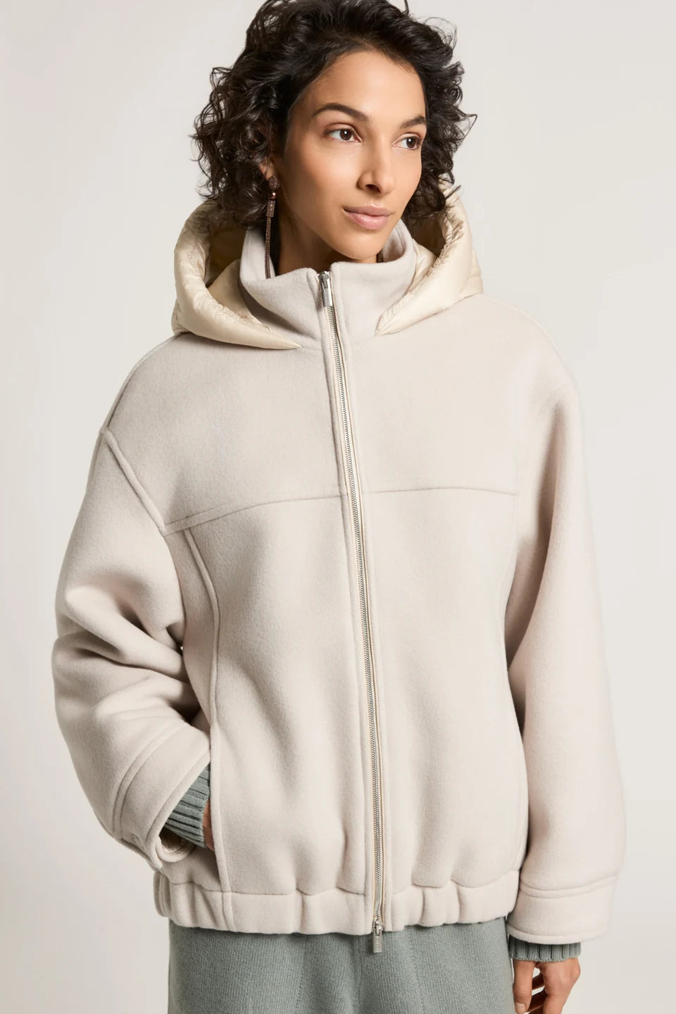 Giaccone in Lana Misto Cashmere