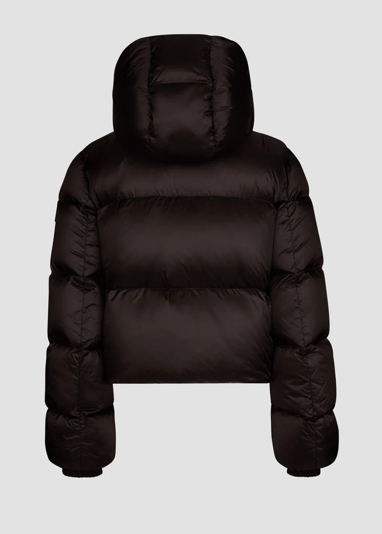 Bomber in Nylon con Cappuccio Staccabile