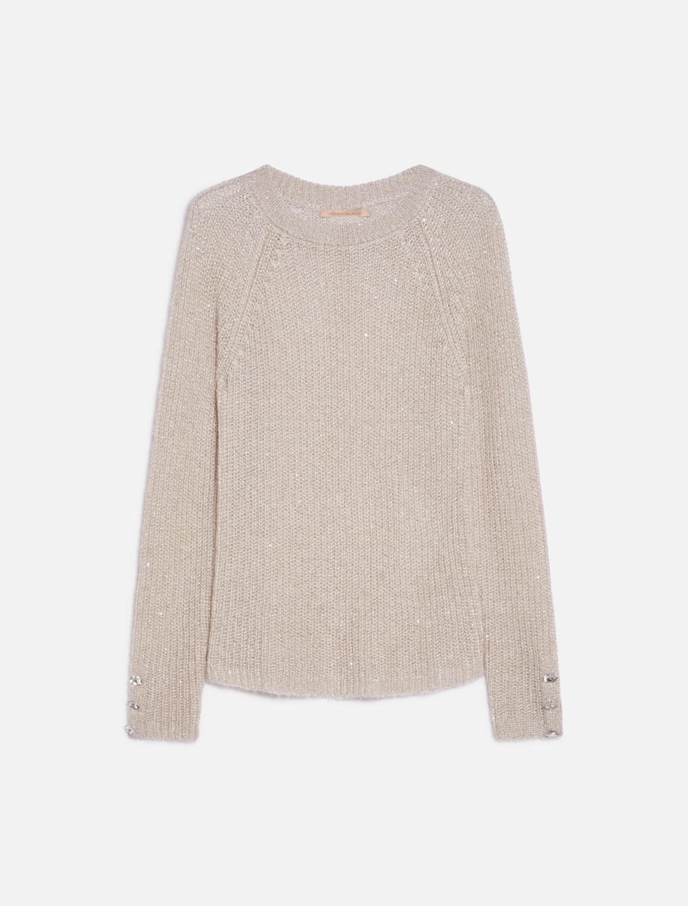 Maglia Con Micro Paillettes