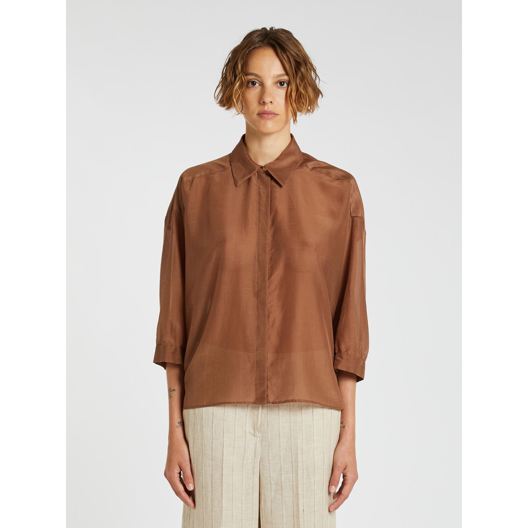 Camicia in Misto Seta