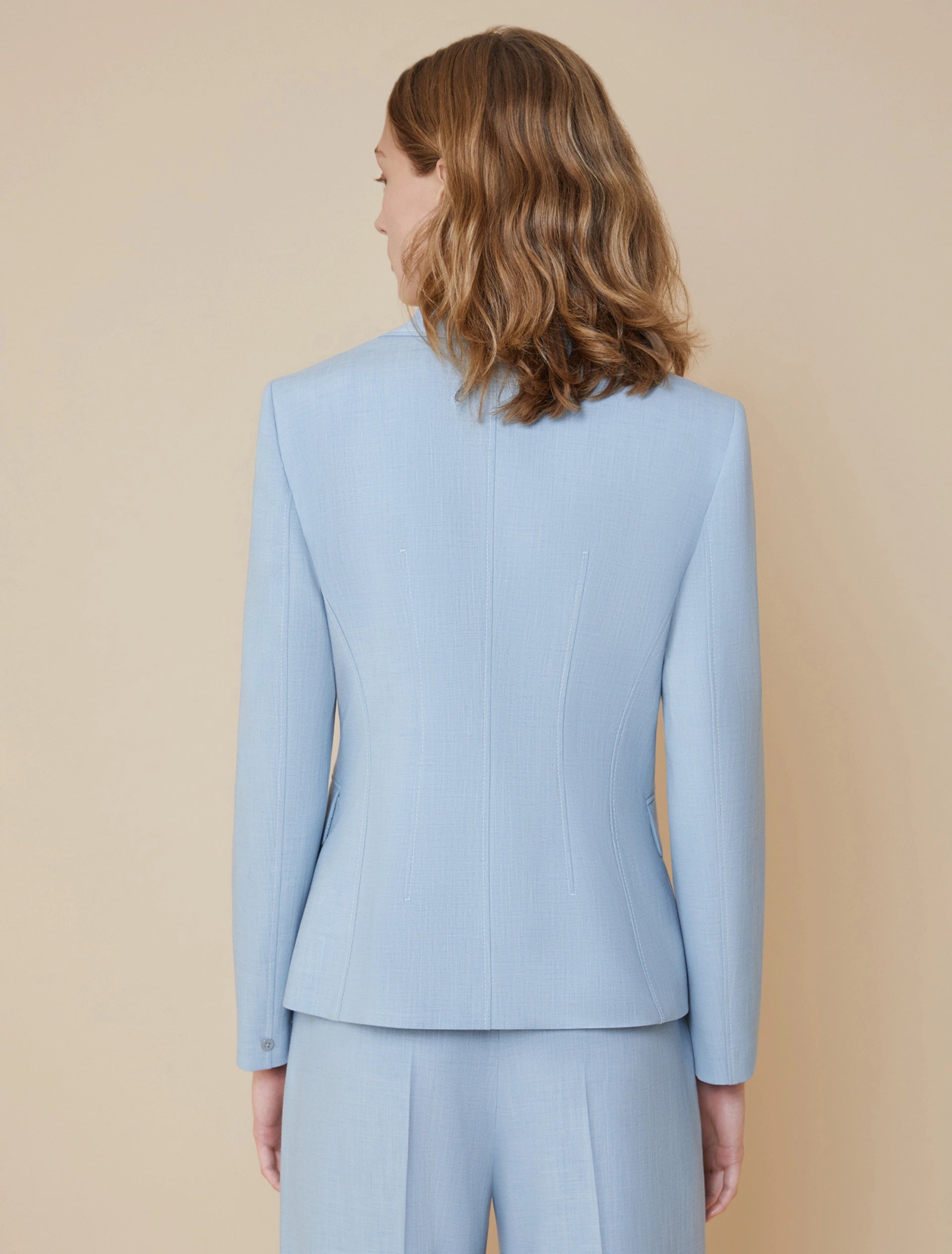 Blazer Slim In Tela Chiné