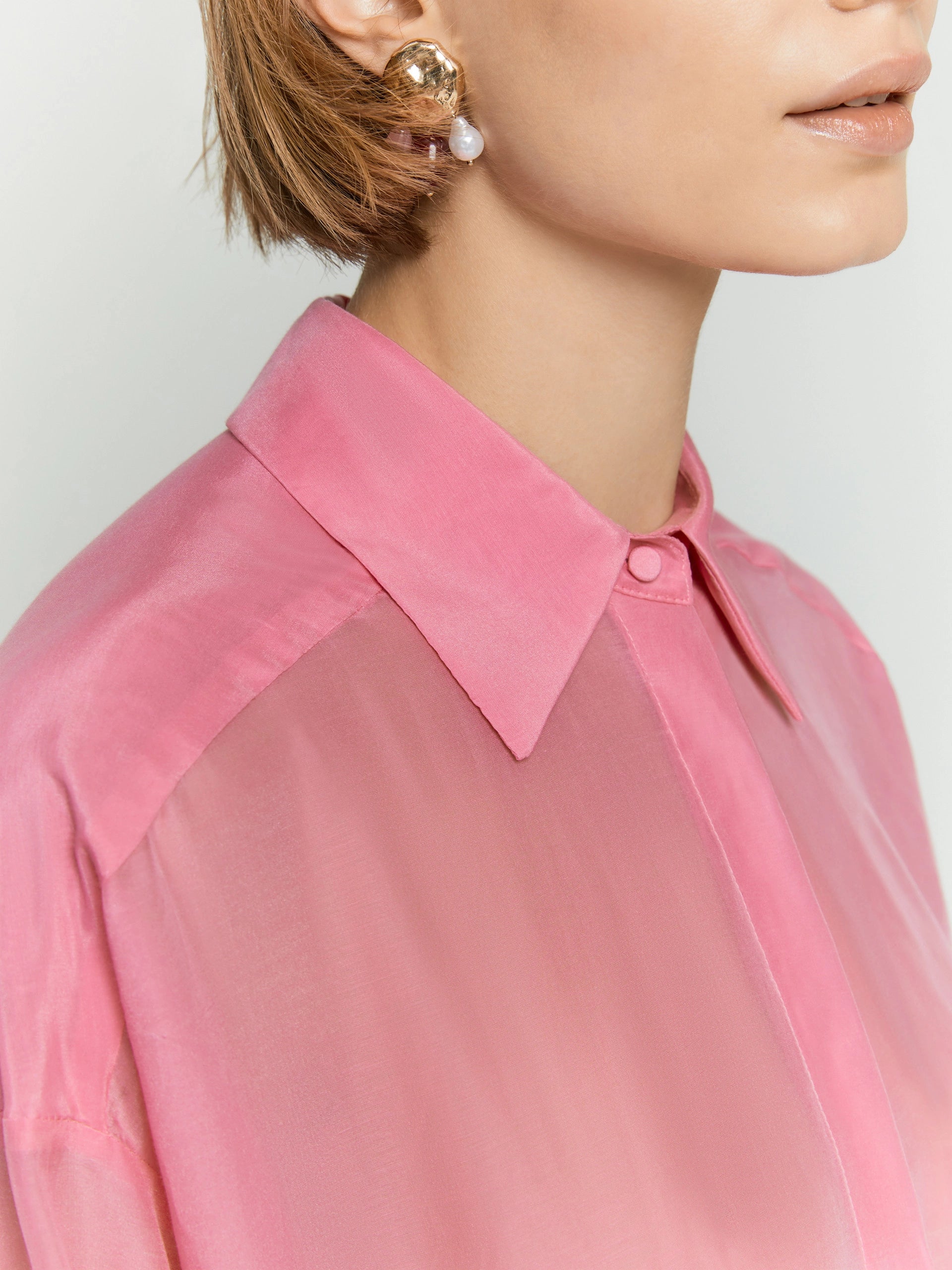 Camicia in Misto Seta