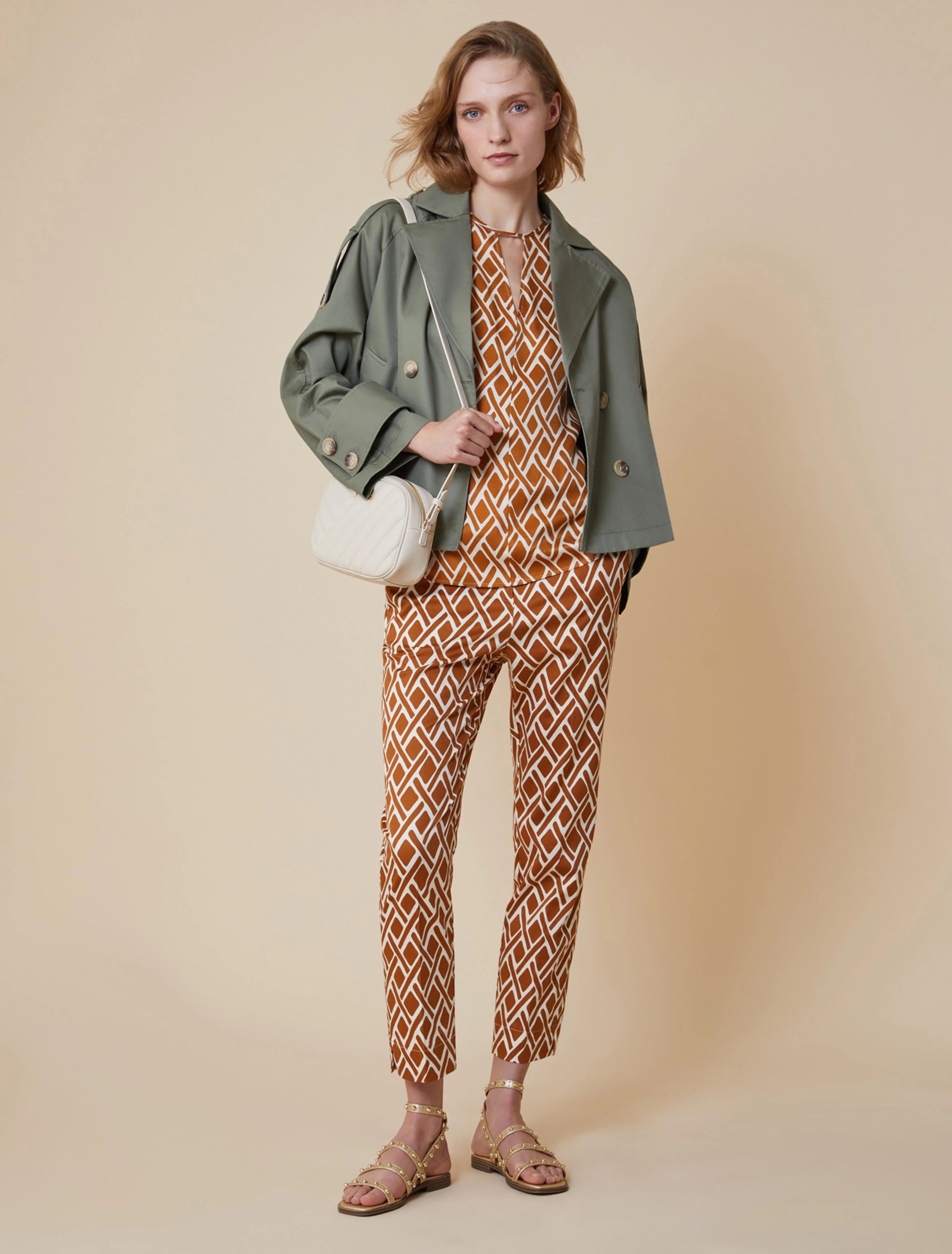 Blusa In Twill A Fantasia