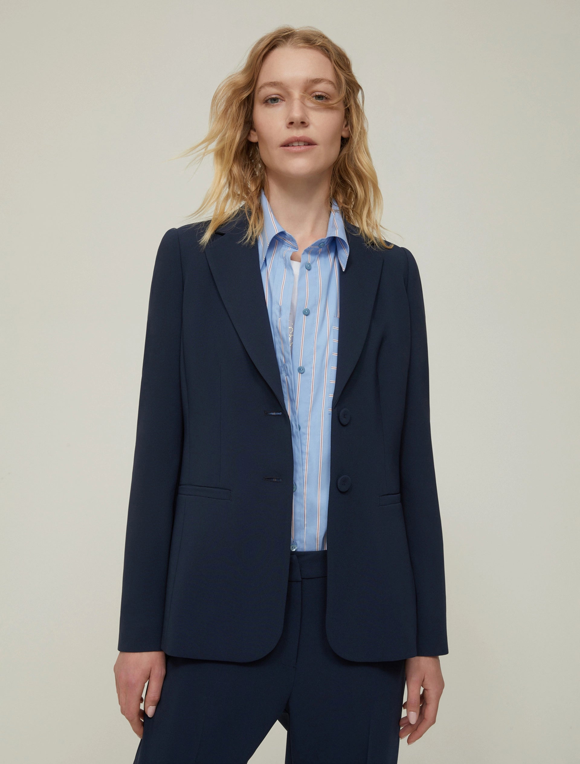 Blazer monopetto in cady