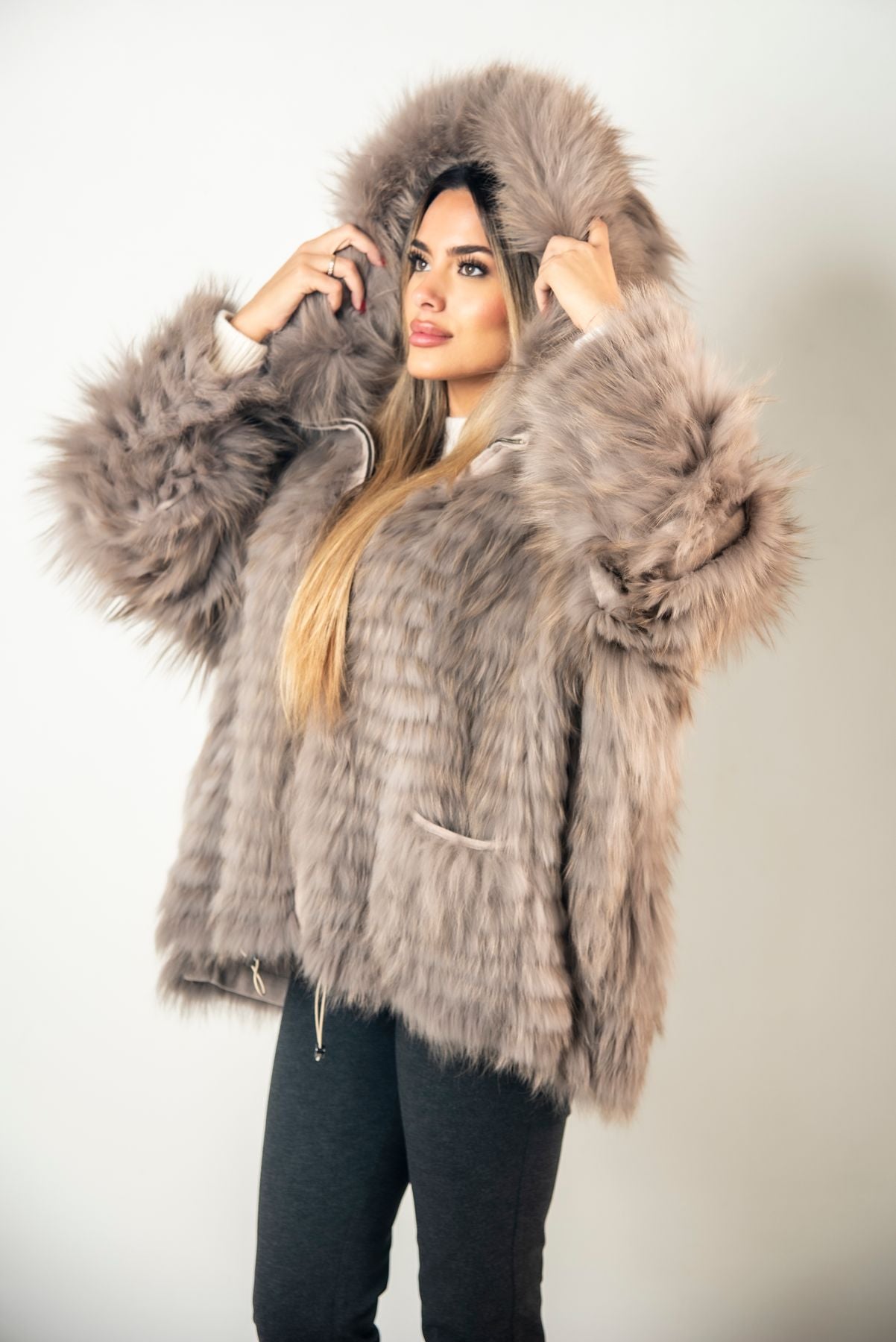 Pelliccia Reversibile Volpe-Lana