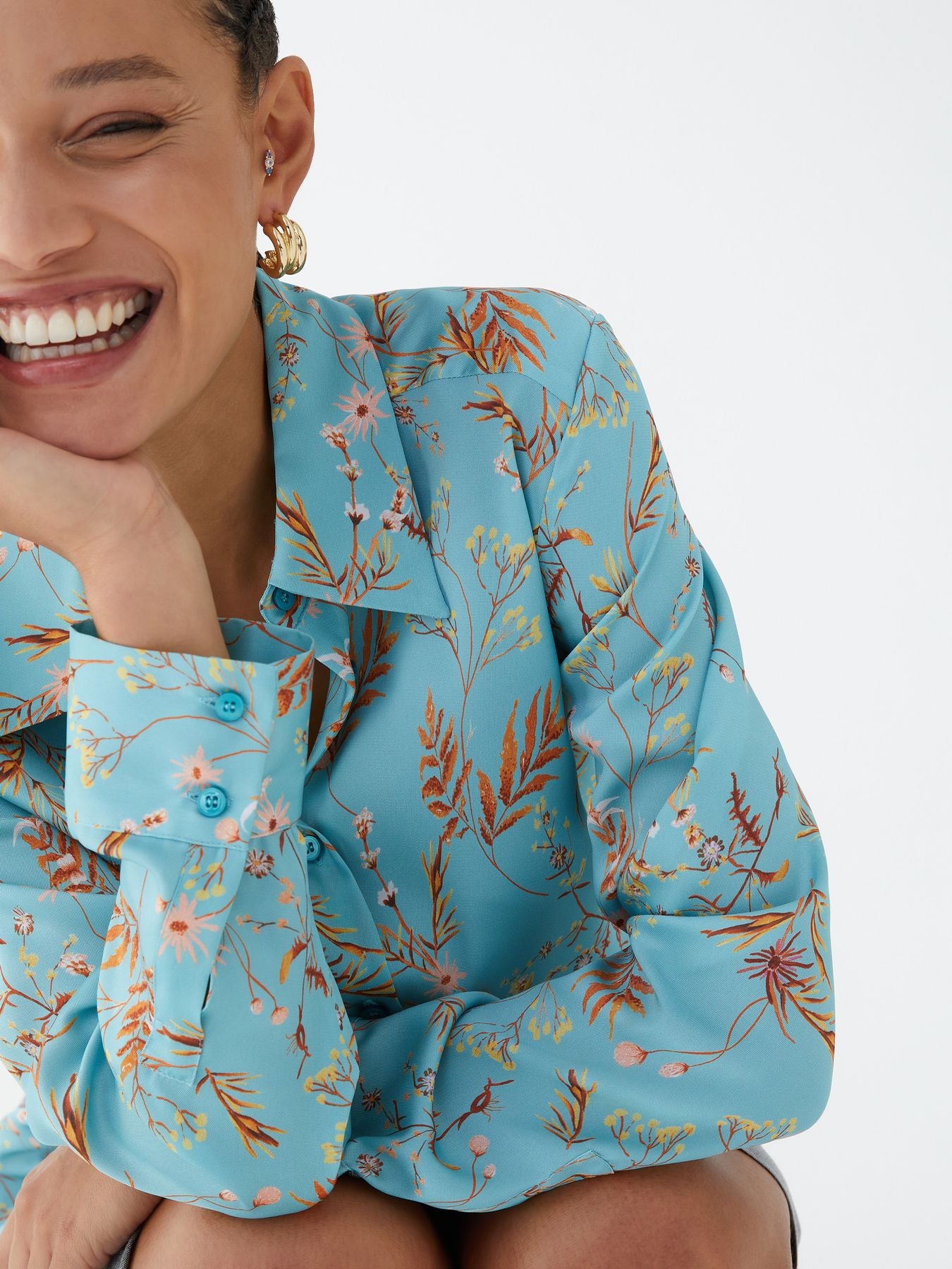 Camicia scivolata fantasia