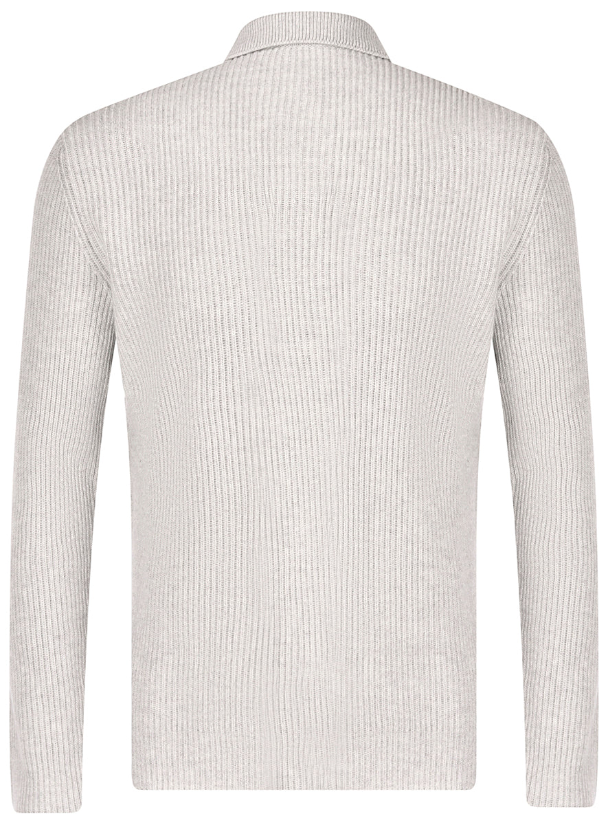 OverShirt In Maglia A Costa Inglese in Cashmere