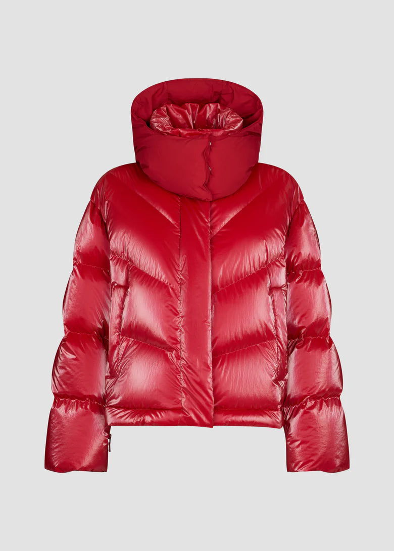 BOMBER IN NYLON ULTRASHINY WET