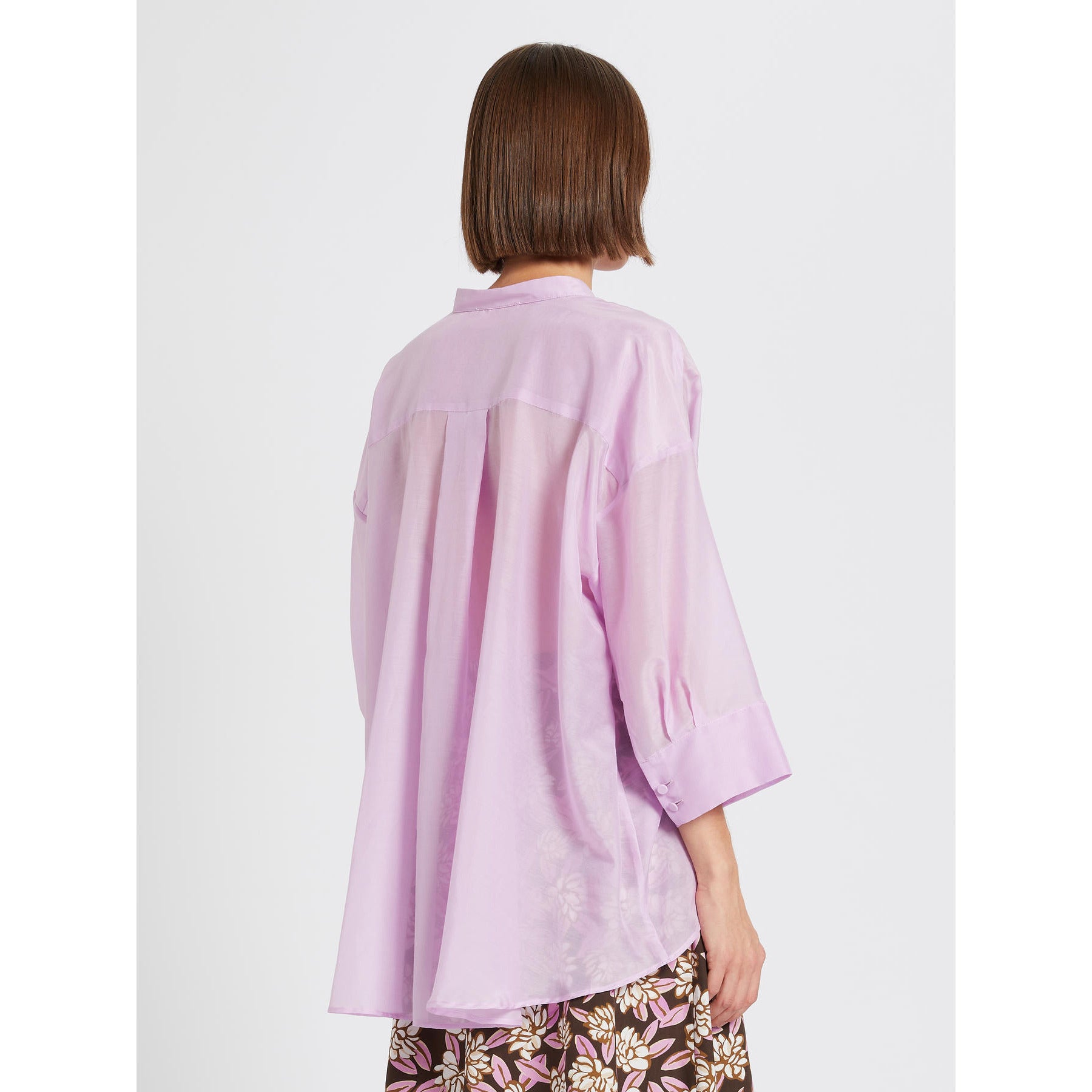 Camicia in mussola misto seta