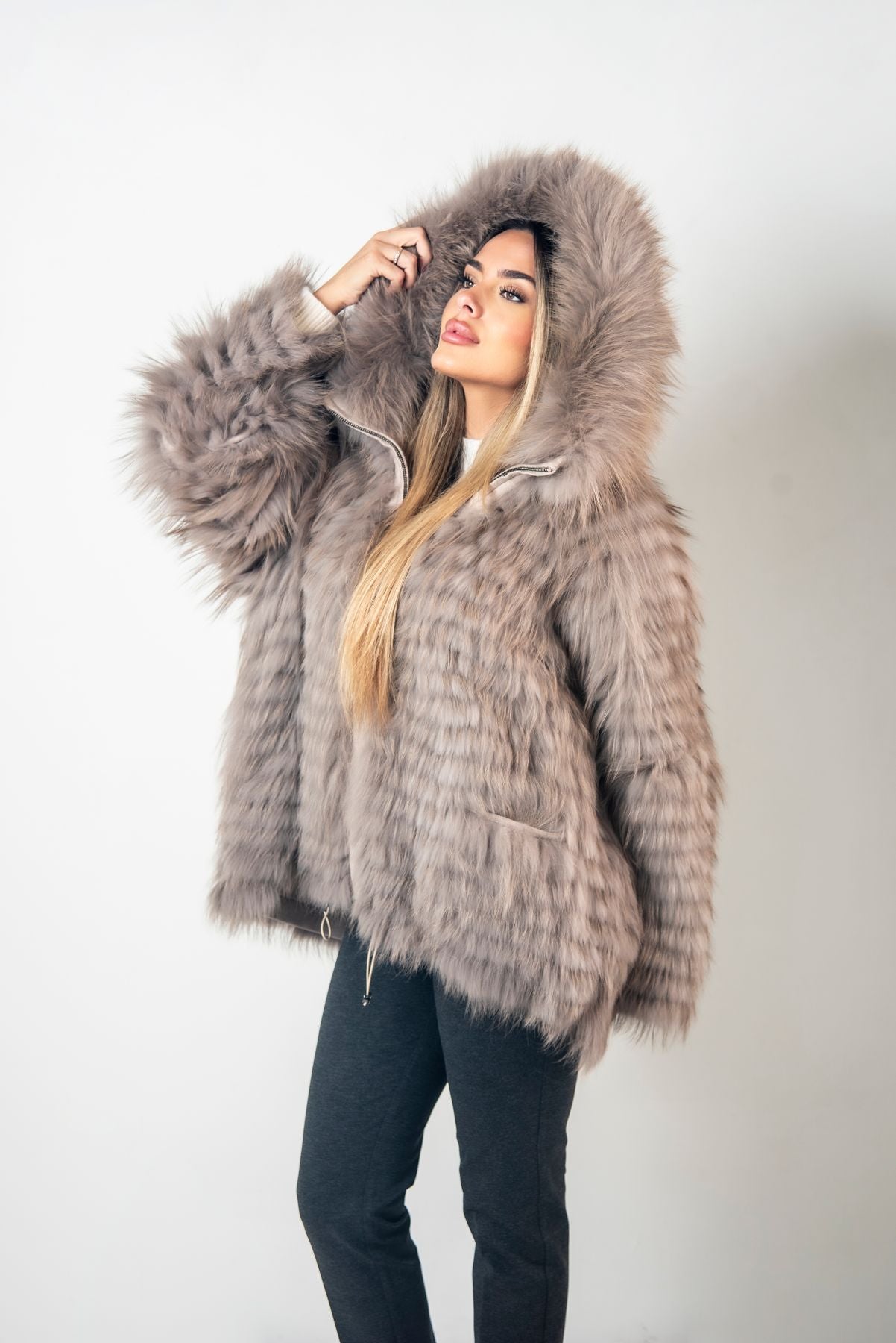 Pelliccia Reversibile Volpe-Lana