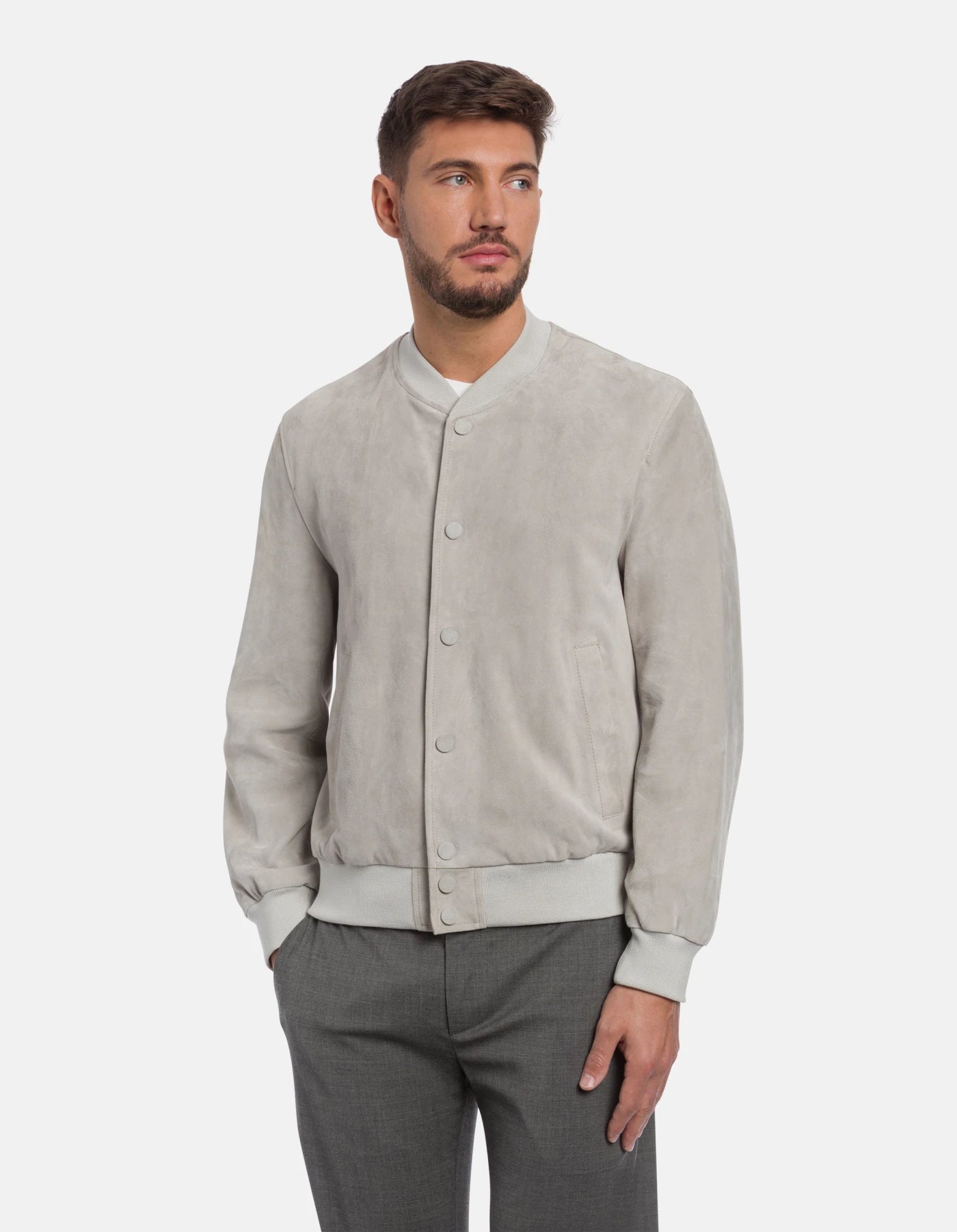 Giubbotto Bomber In Suede DonDup