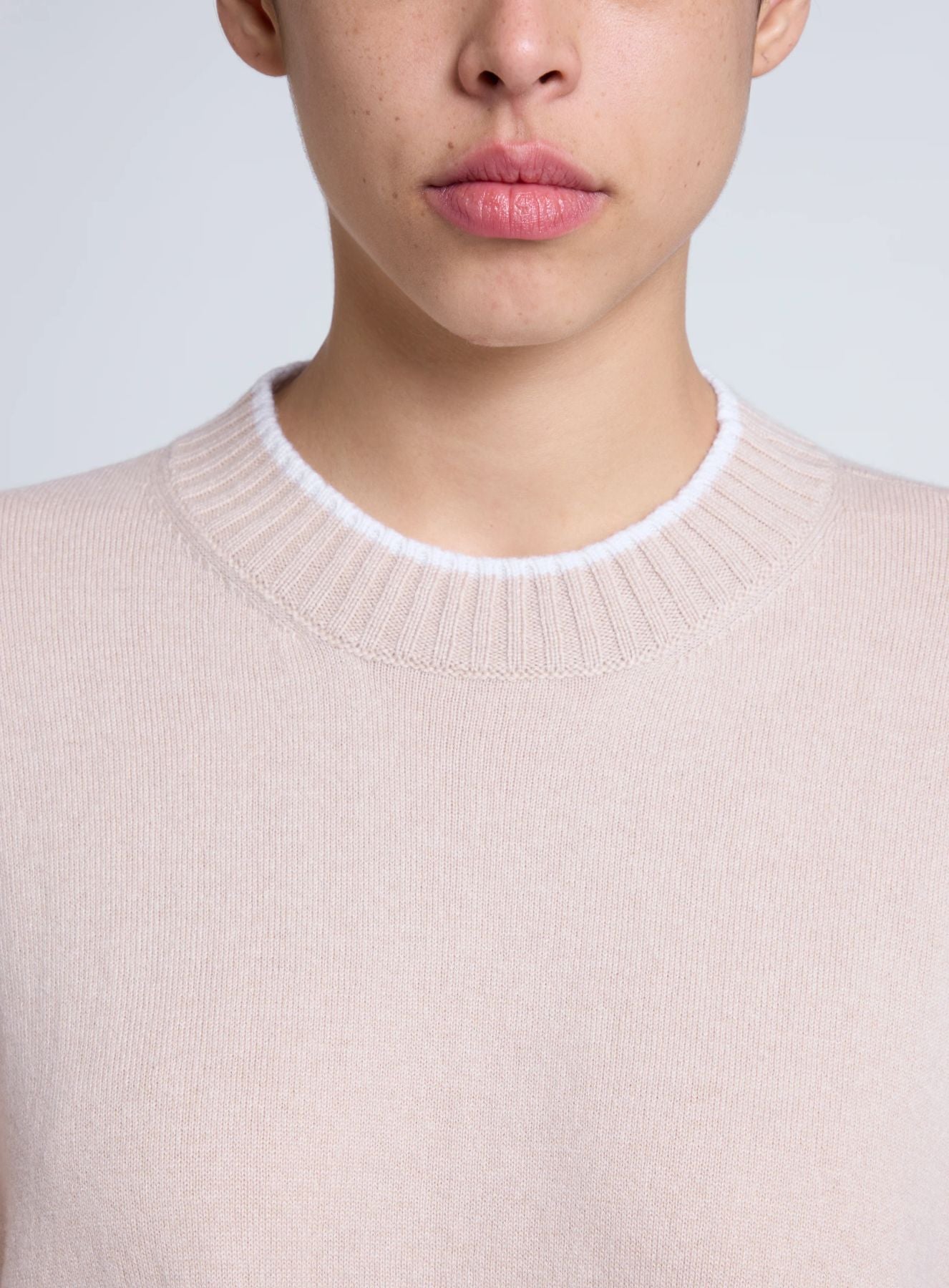 Maglia Con Contrasti Bi-Color