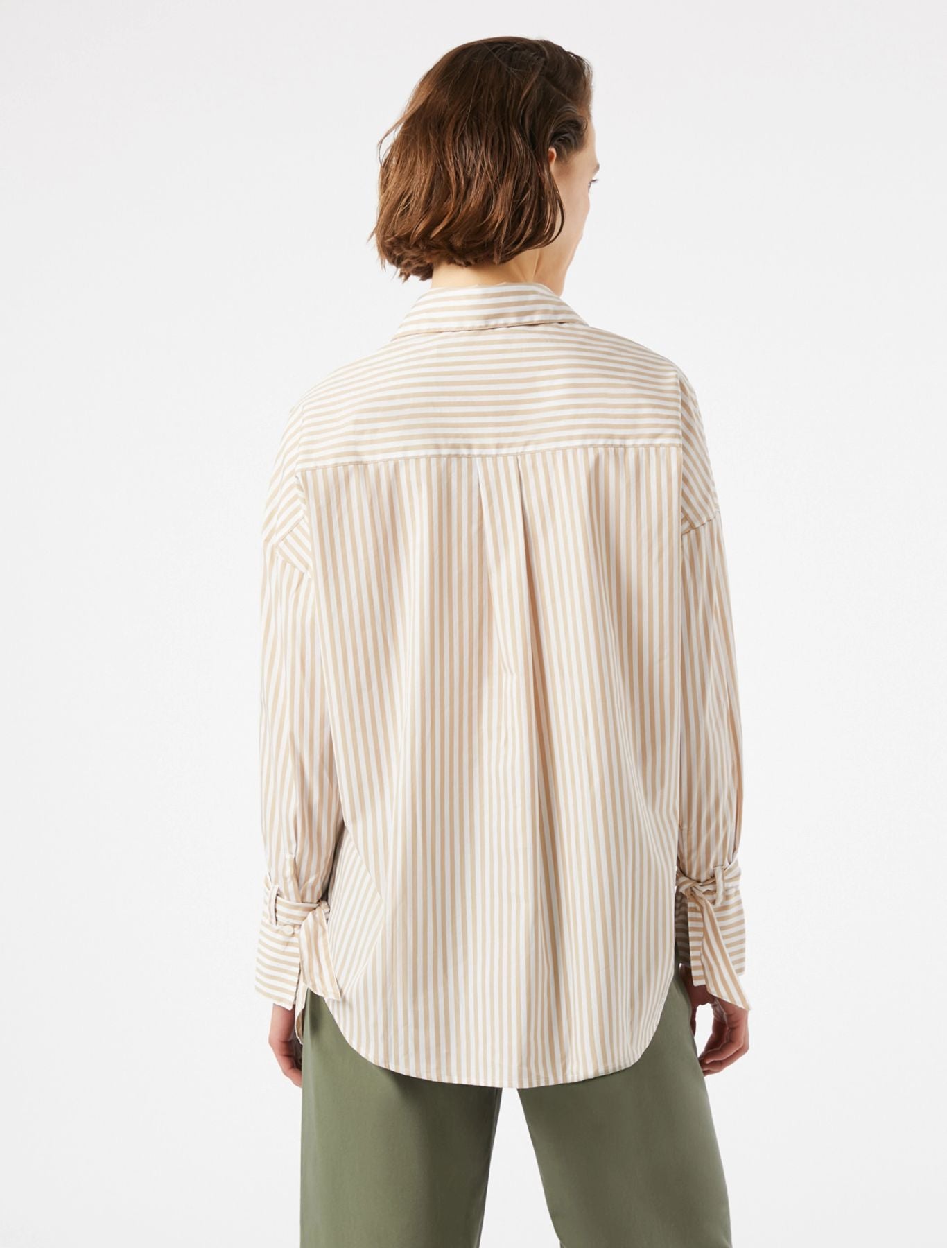 Blusa oversize in popeline