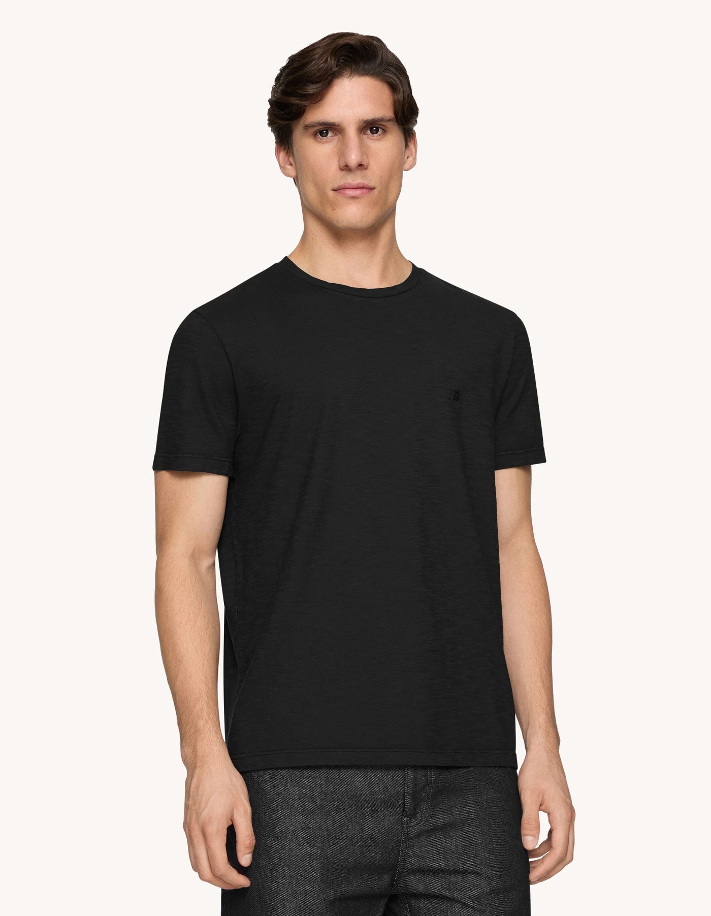 T-Shirt Girocollo in Cotone