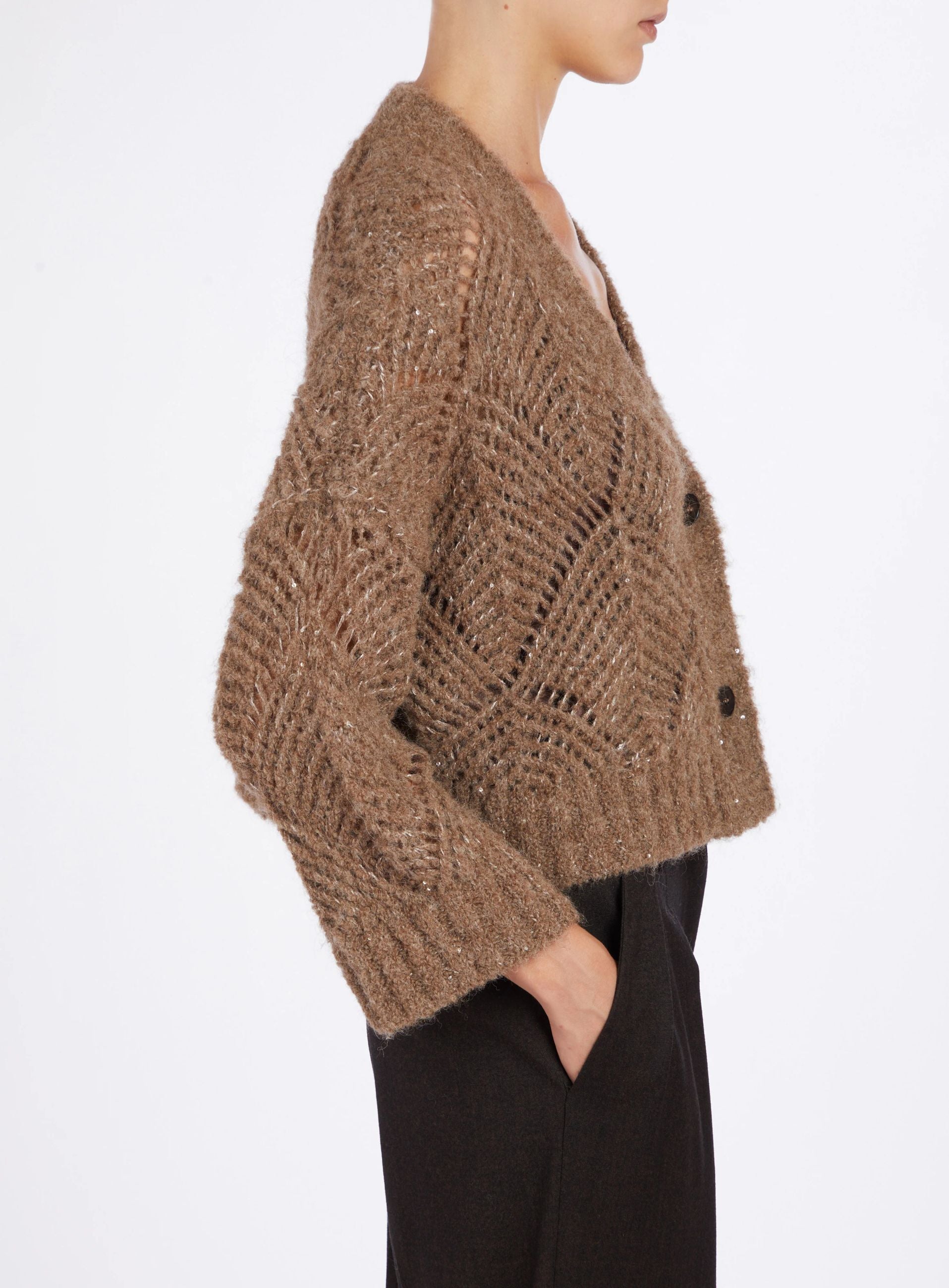 Cardigan in Alpaca