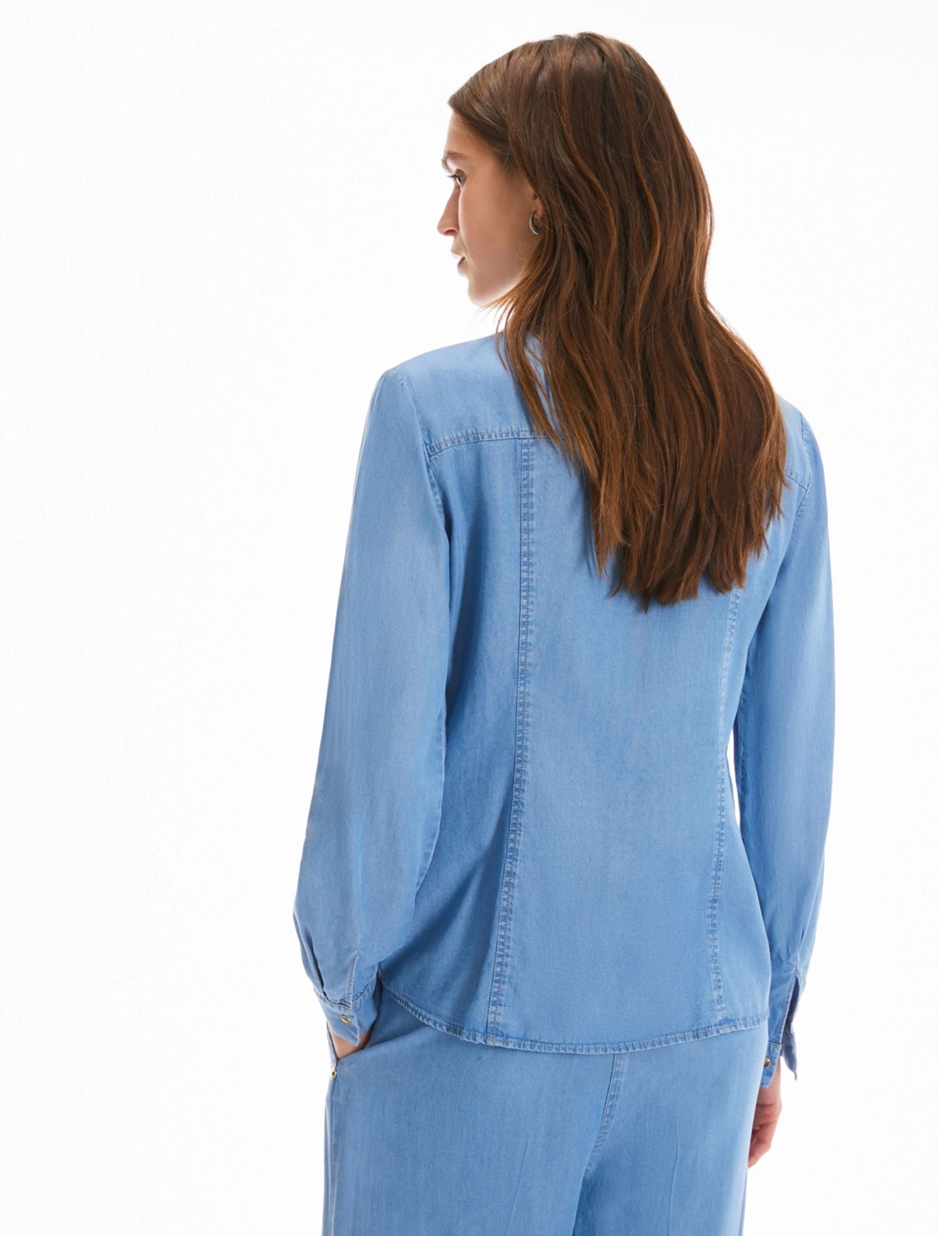 Camicia in denim fluido