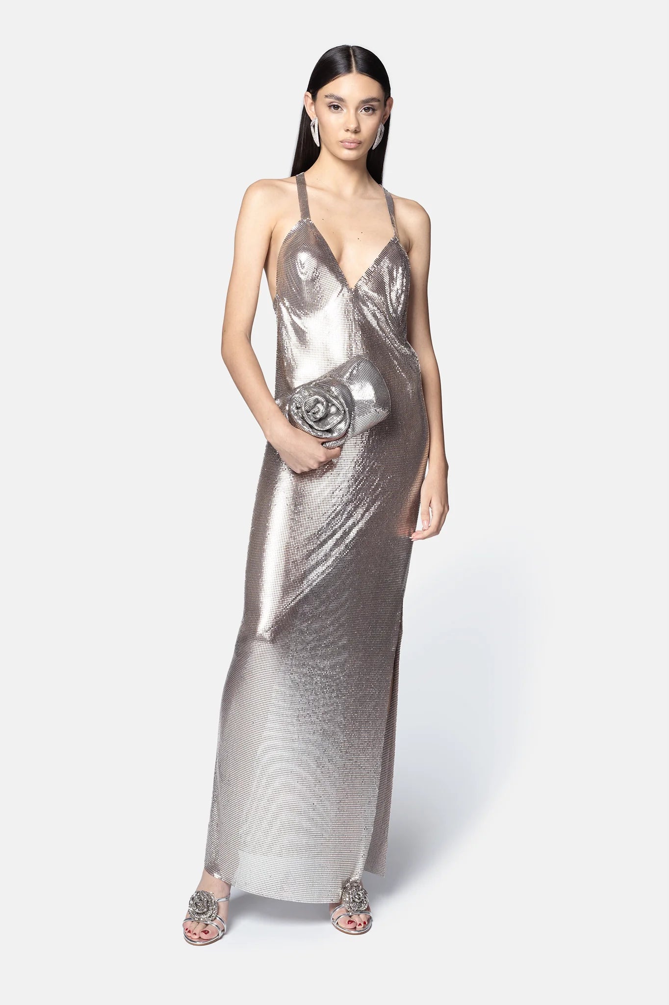 Abito in maglia metallica