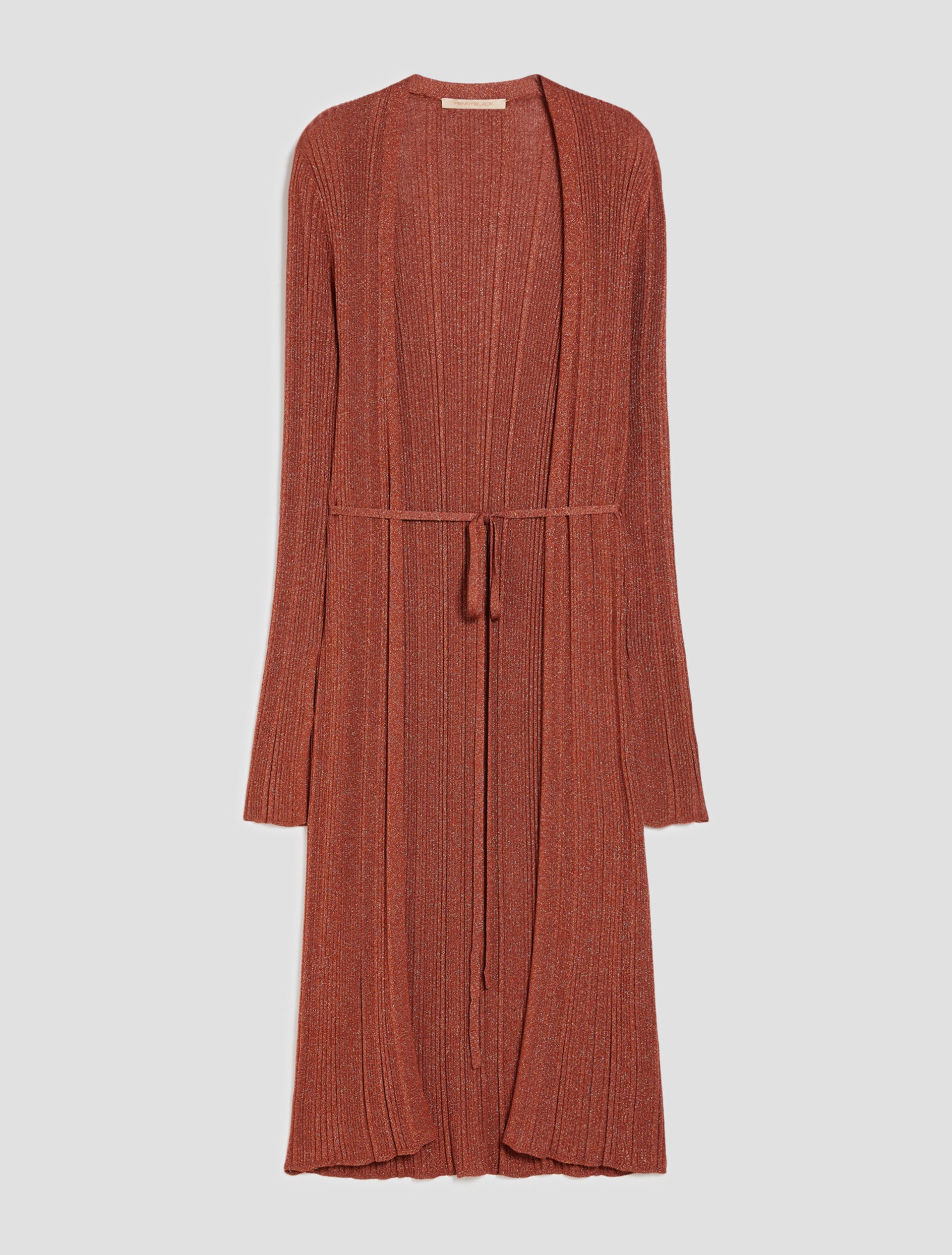 Cardigan In Maglia Lamé