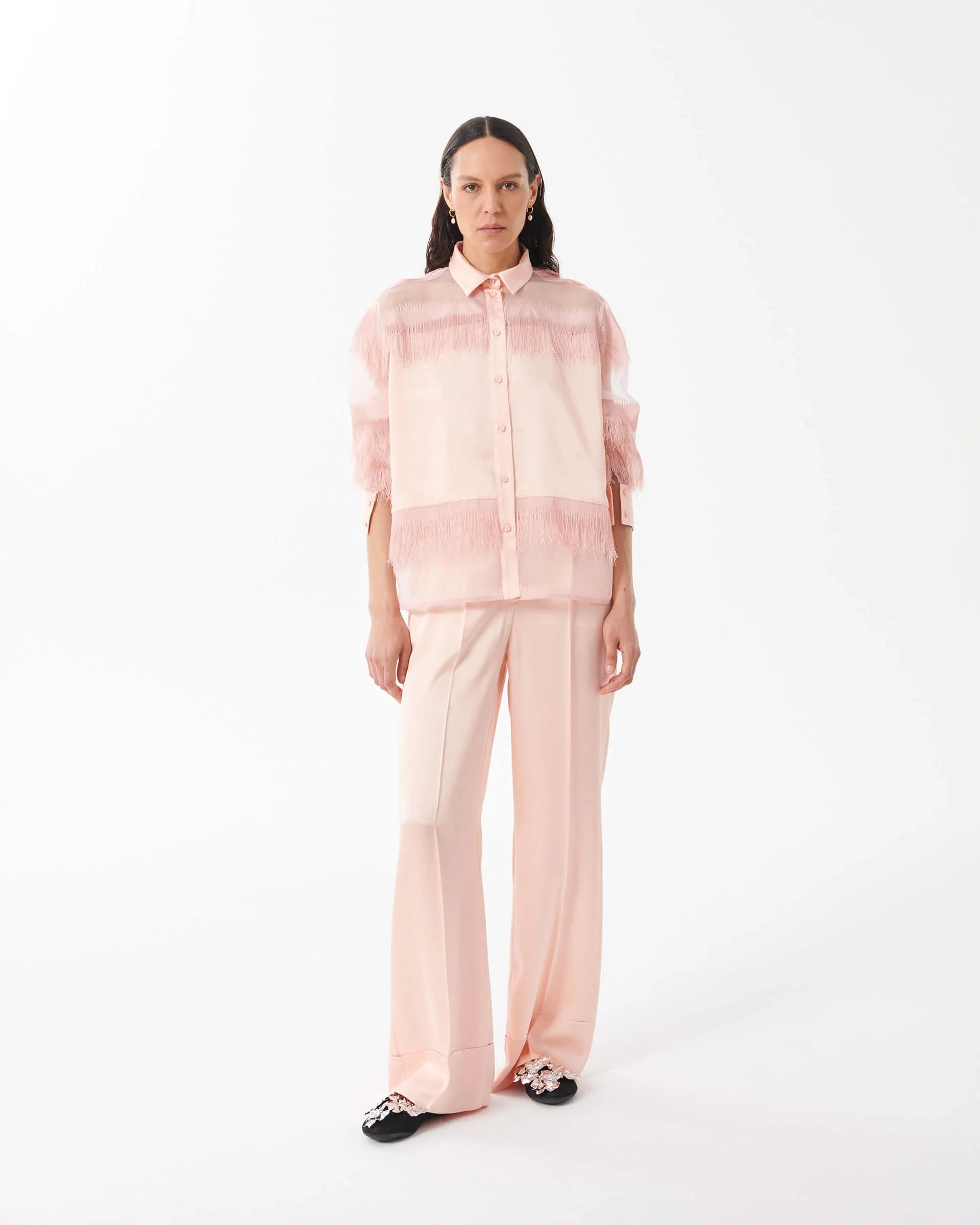 Pantaloni in Raso Enver