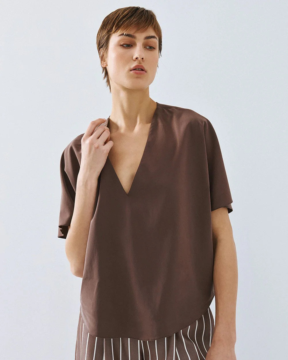 Blusa con Scollo a V