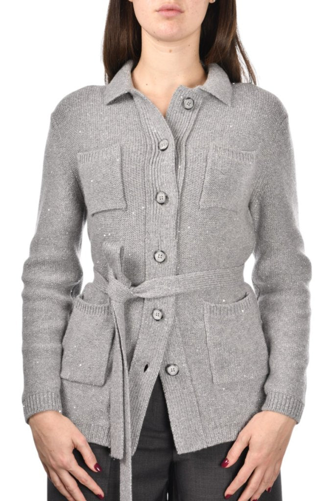 Giacca Con Cintura Gran Sasso