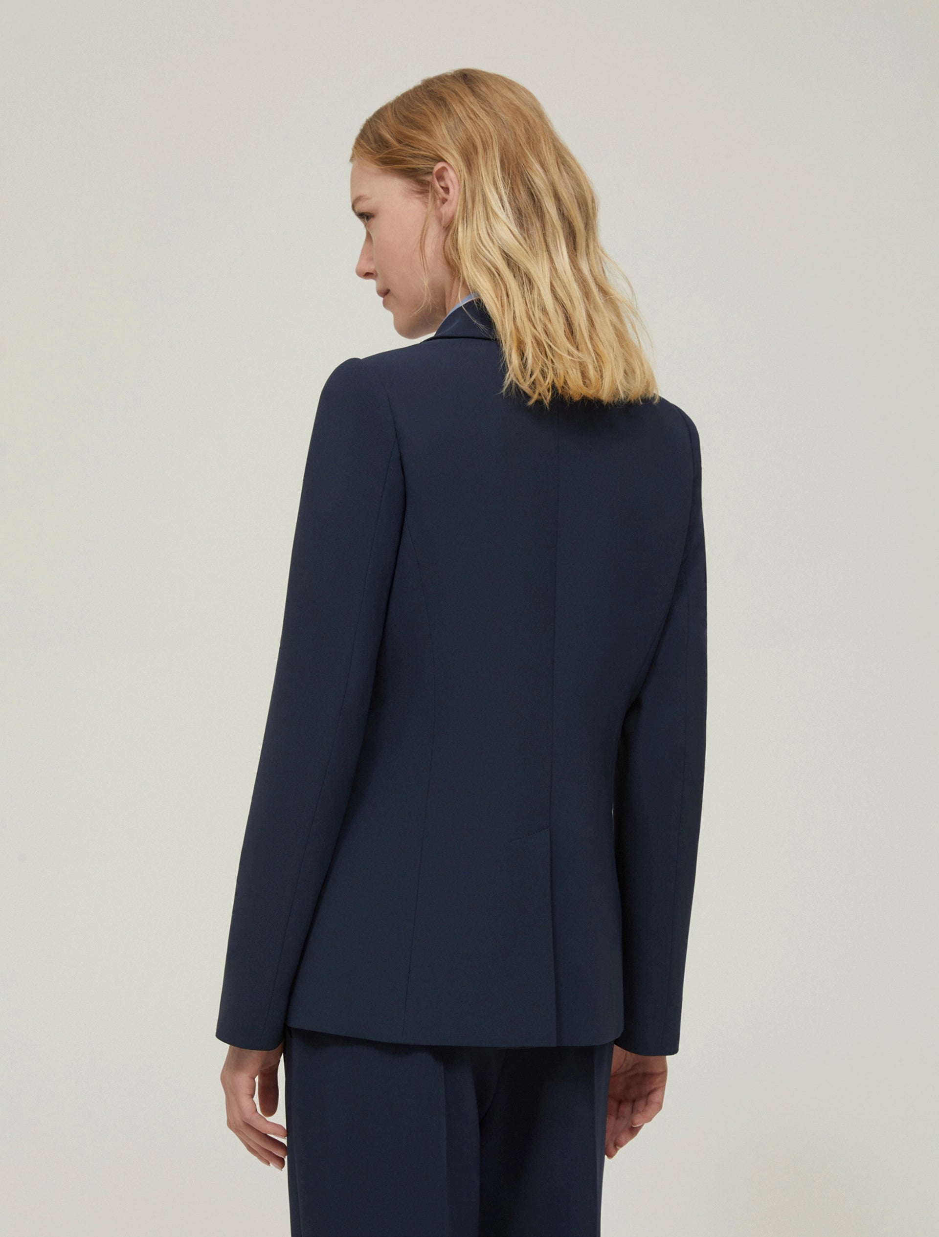 Blazer monopetto in cady