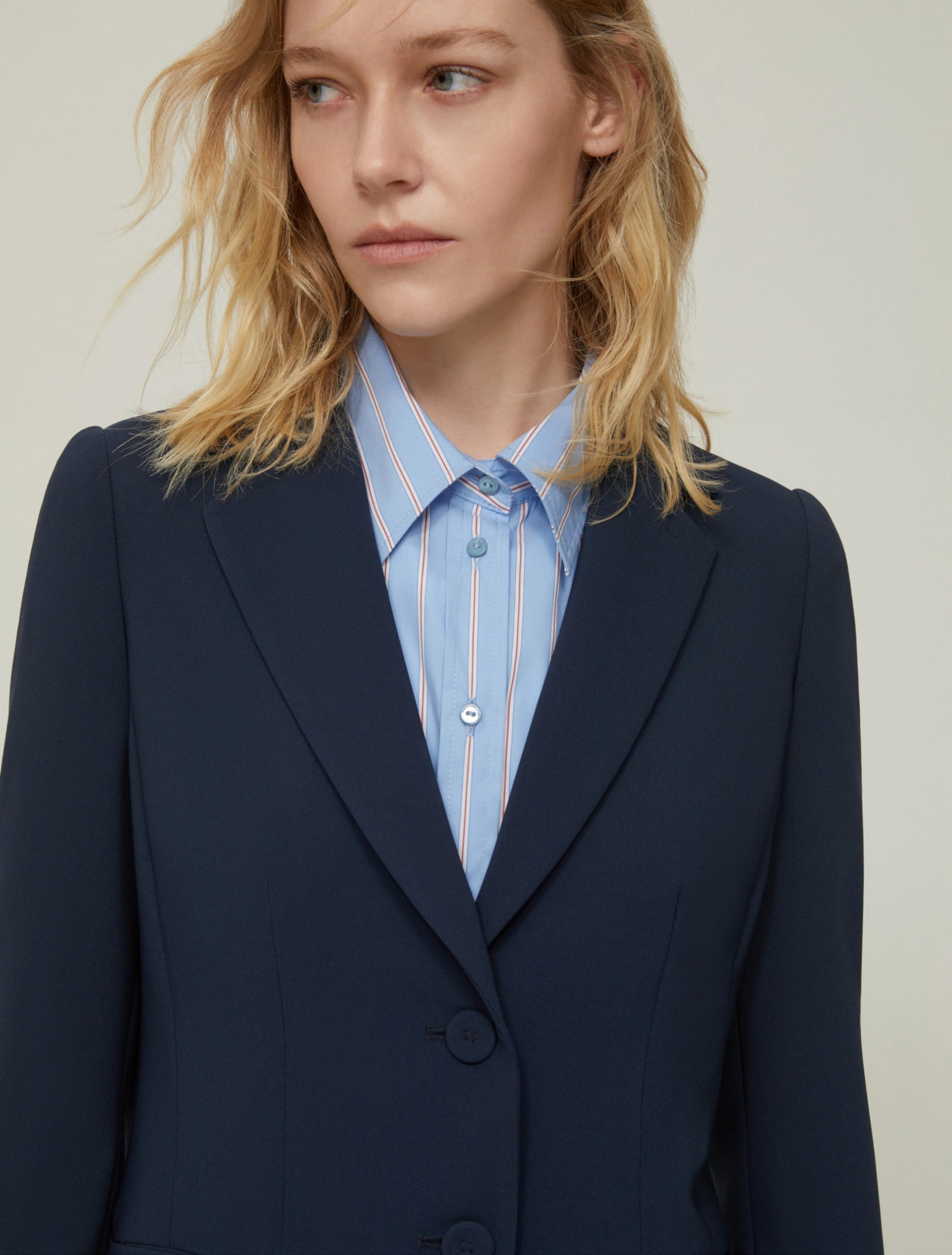 Blazer monopetto in cady