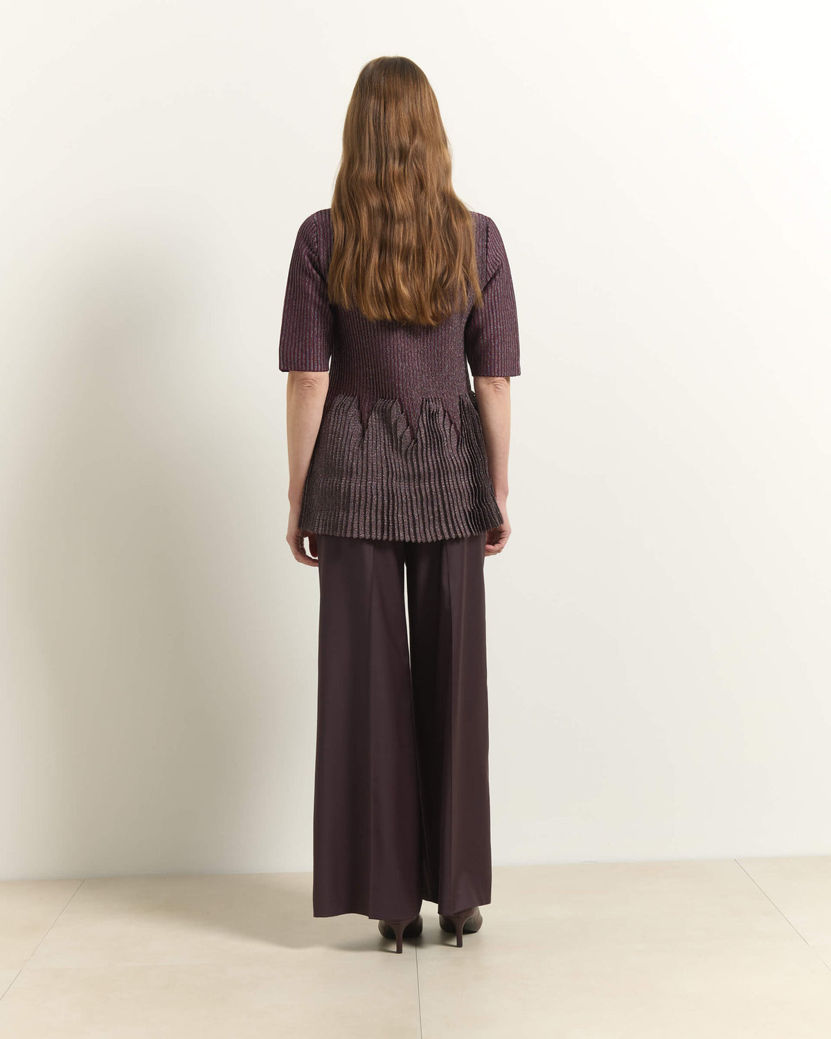 MAGLIA A COSTINE CON FILO LUREX